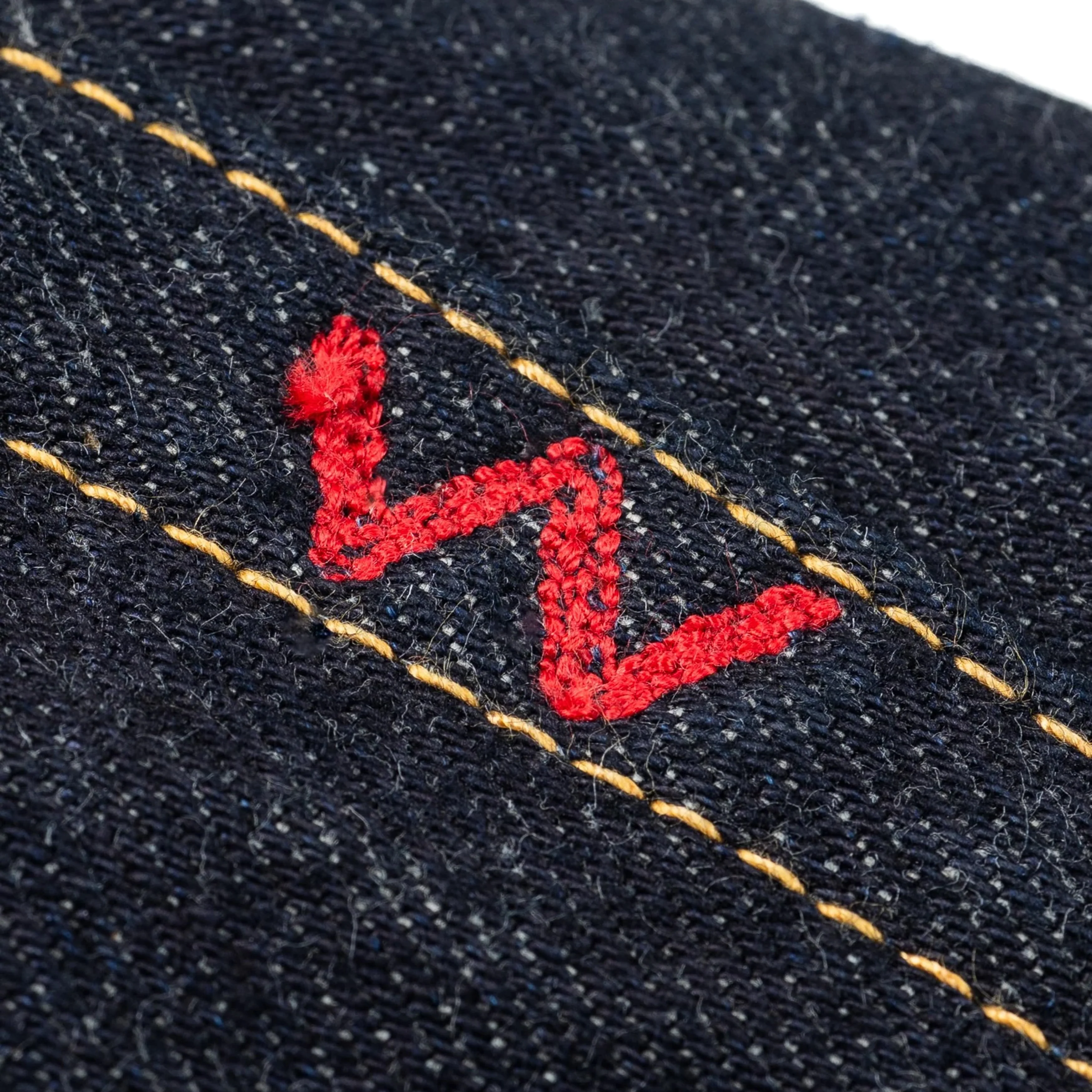 IH-1955S-142 14oz Selvedge Denim "1955" Vintage Tapered Cut Jeans - Indigo - Image 12