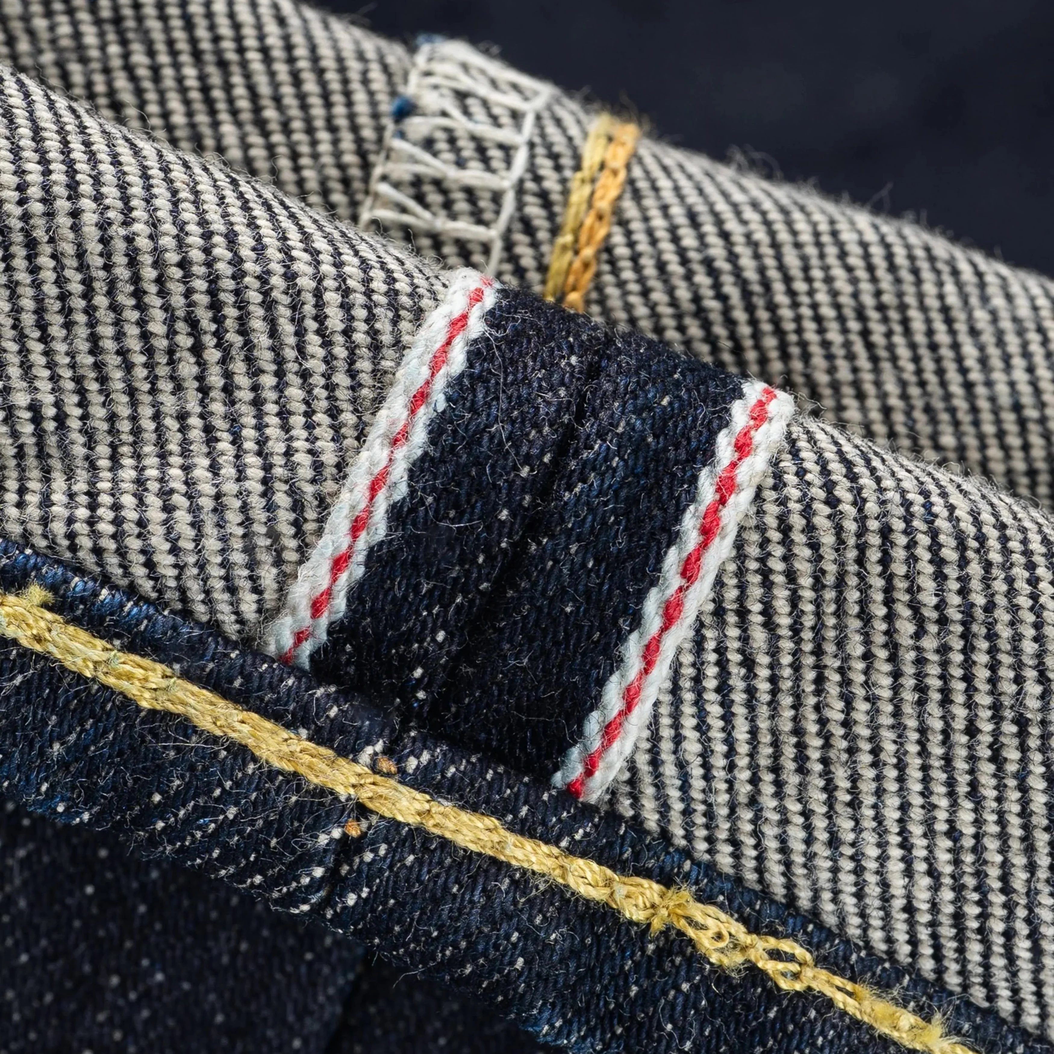 IH-1955S-142 14oz Selvedge Denim "1955" Vintage Tapered Cut Jeans - Indigo - Image 14