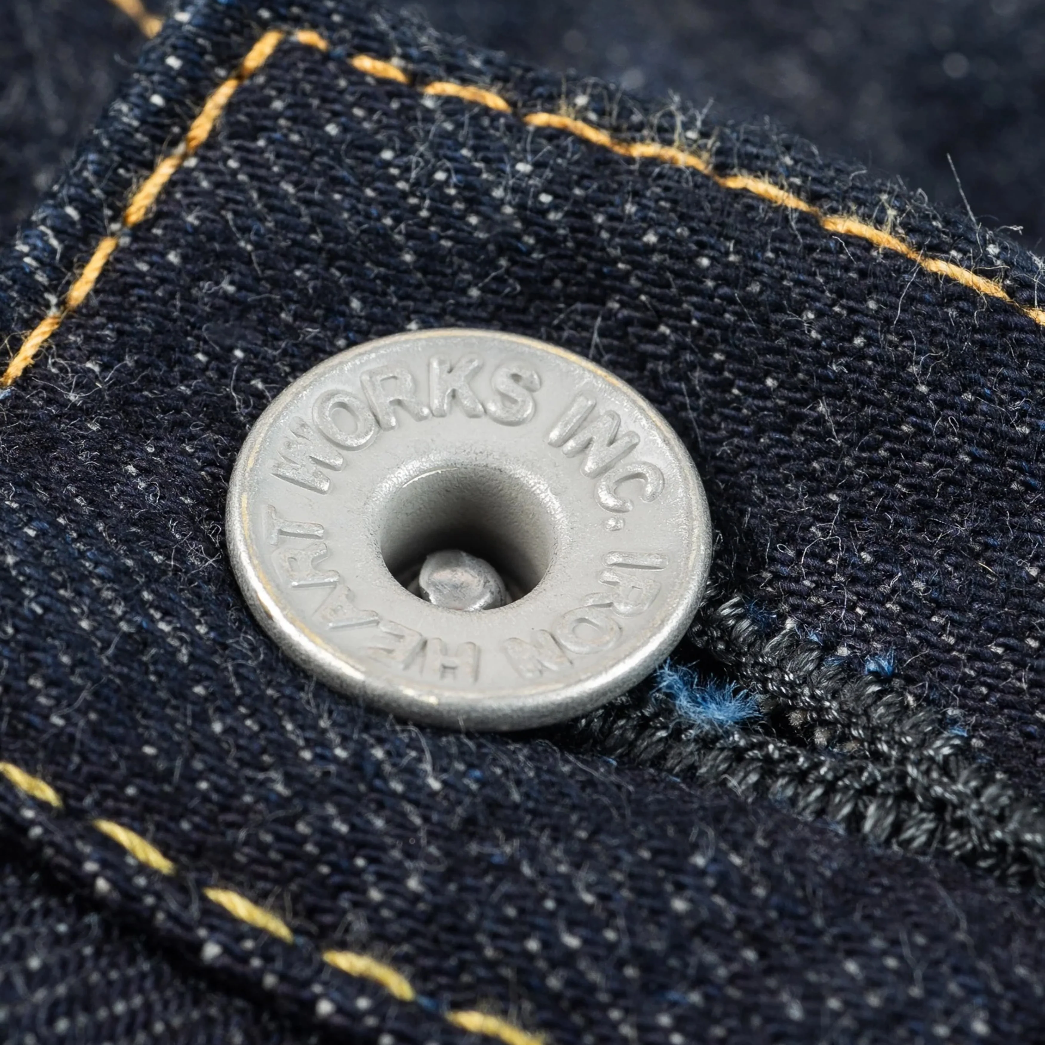 IH-1955S-142 14oz Selvedge Denim "1955" Vintage Tapered Cut Jeans - Indigo - Image 8