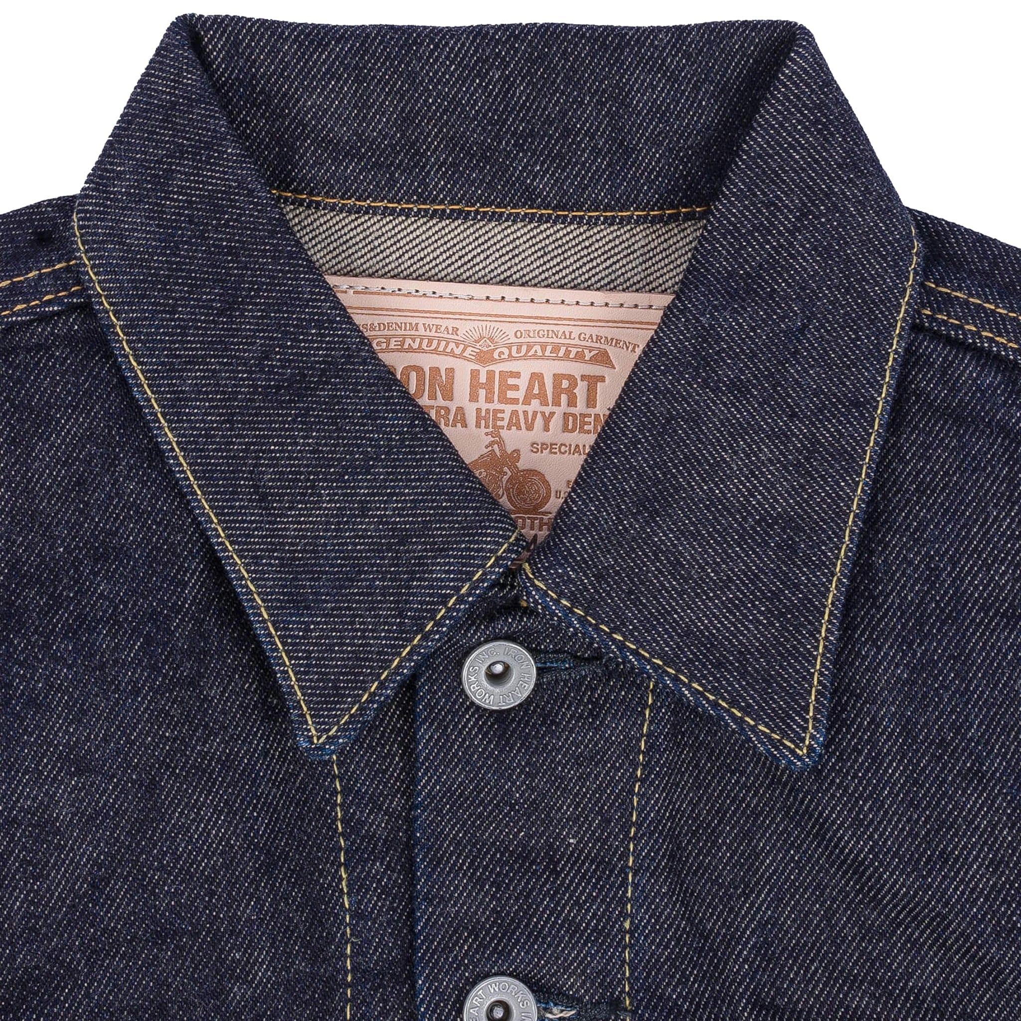 IH-526PJ 21oz Selvedge Denim Modified Type III Jacket - Indigo - Image 4