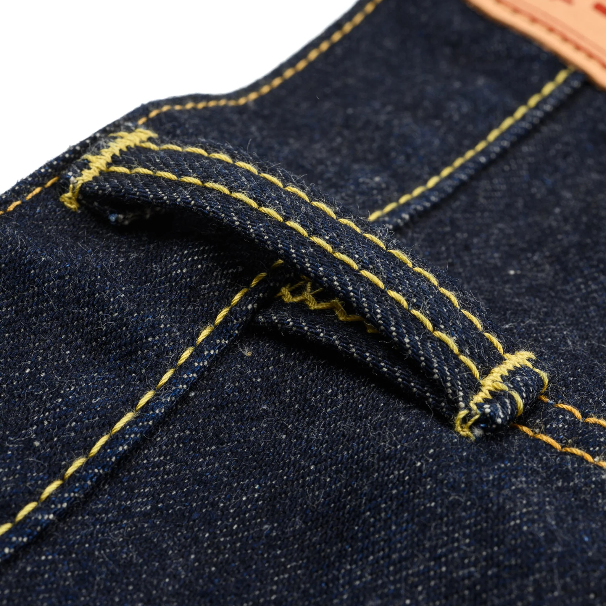 IH-555S-142 14oz Selvedge Denim Slim Cut Jeans - Indigo - Image 13