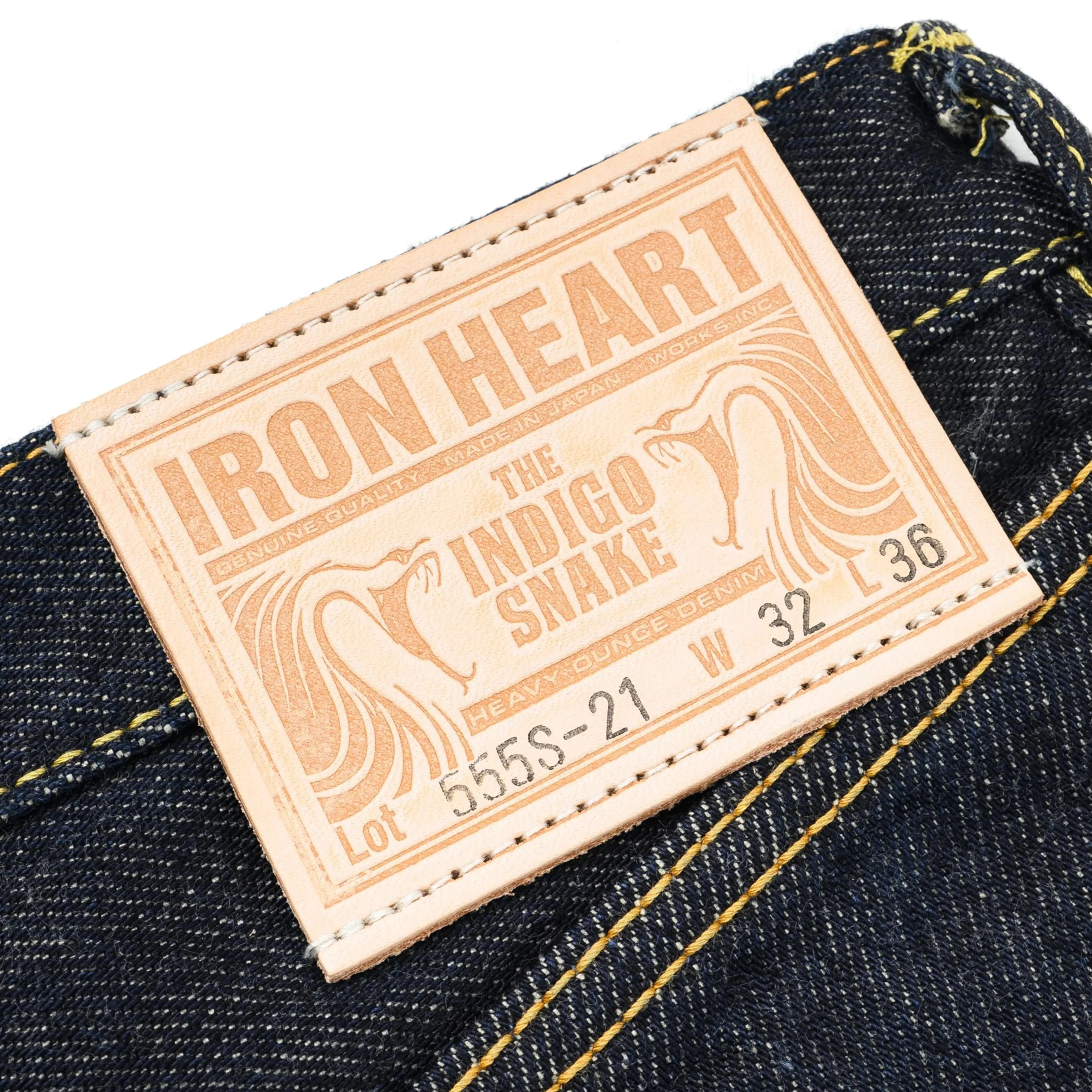 IH-555S-21 21oz Selvedge Denim Slim Cut Jeans - Indigo - Image 10