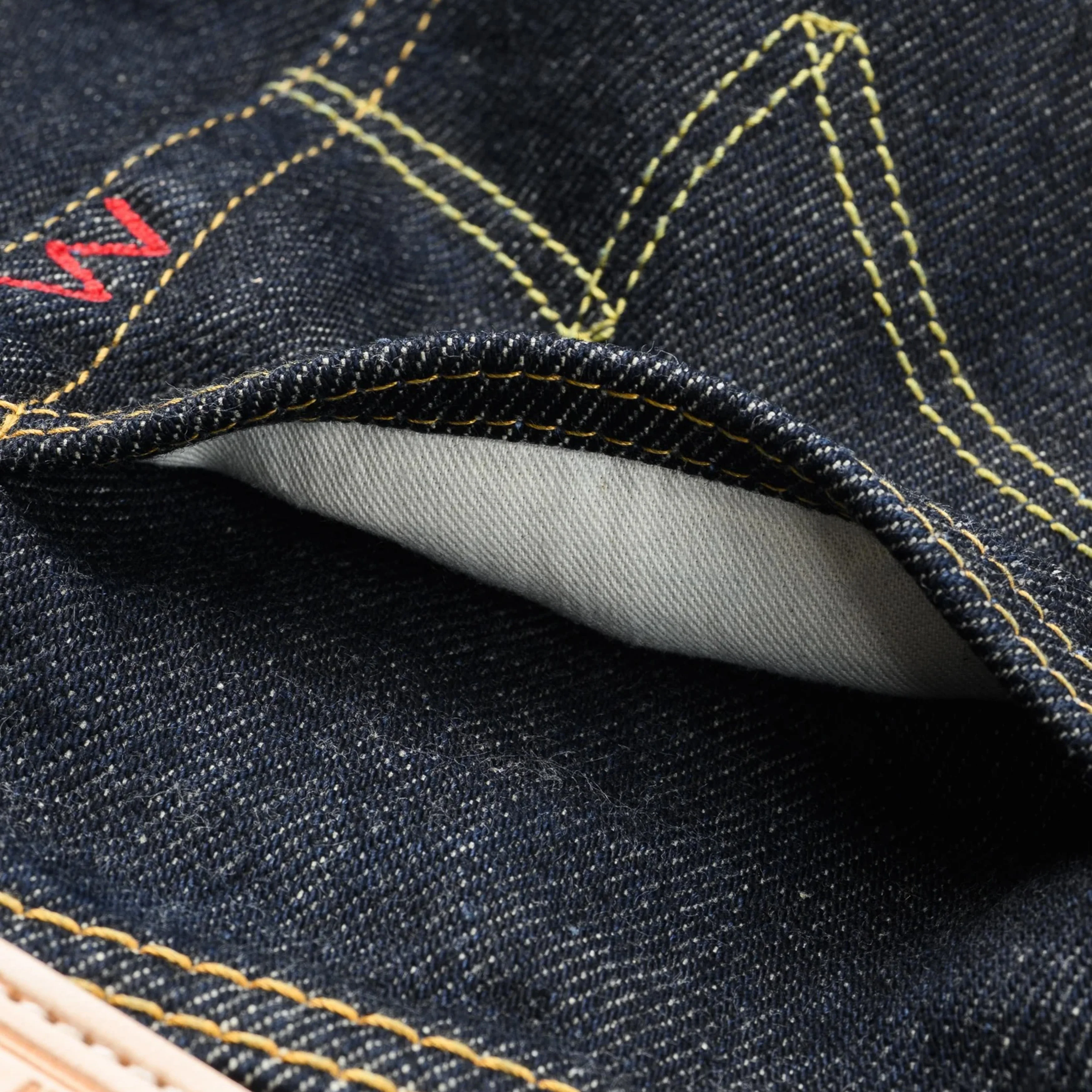 IH-555S-21 21oz Selvedge Denim Slim Cut Jeans - Indigo - Image 13
