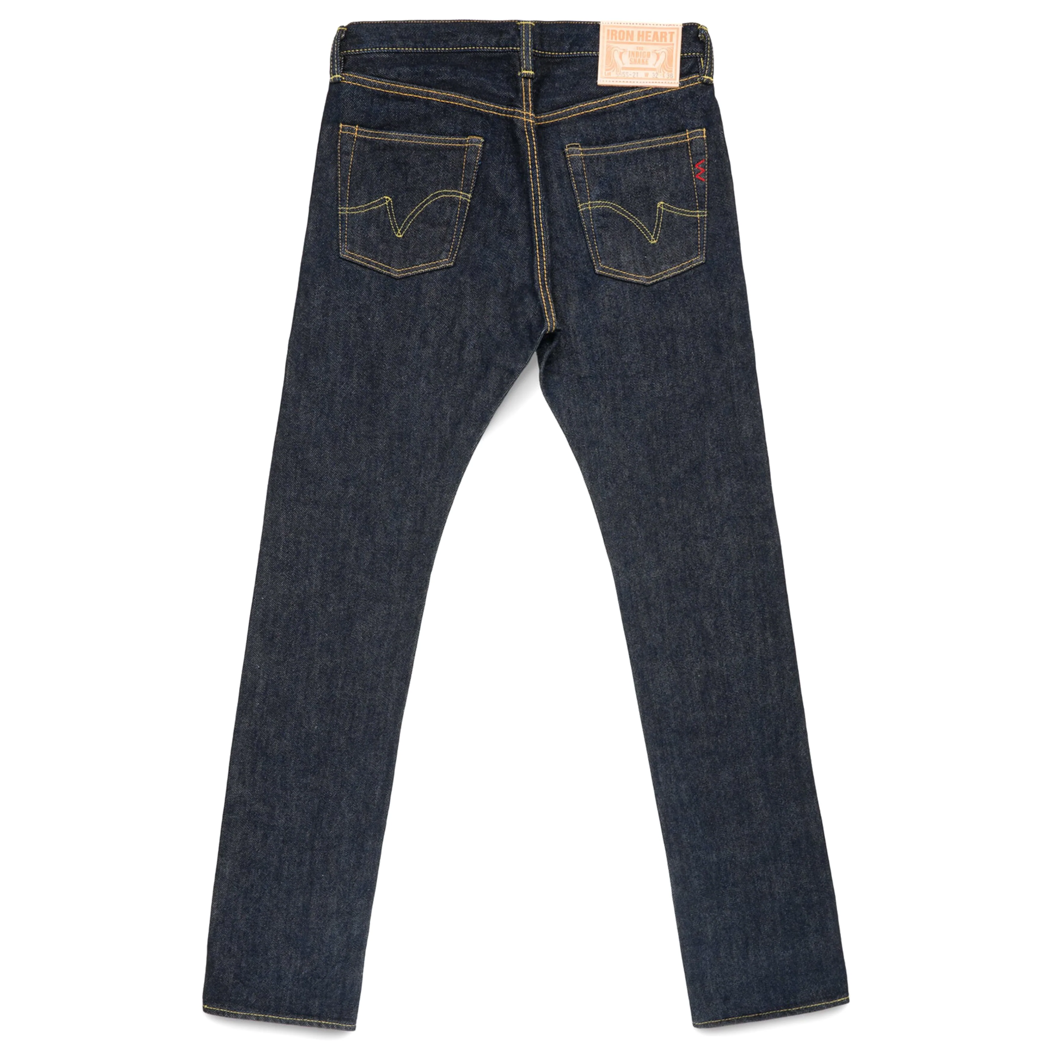 IH-555S-21 21oz Selvedge Denim Slim Cut Jeans - Indigo - Image 3