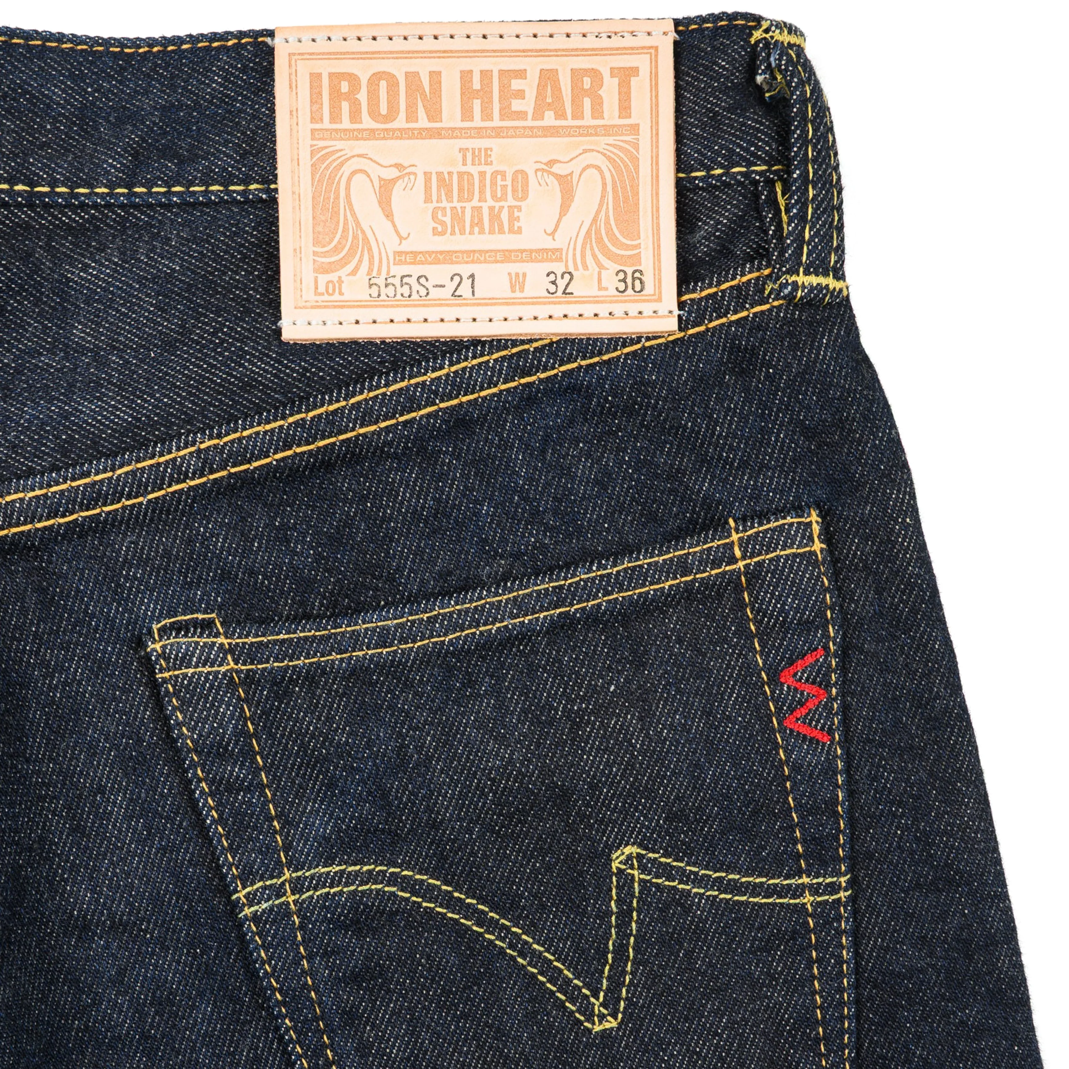 IH-555S-21 21oz Selvedge Denim Slim Cut Jeans - Indigo - Image 4