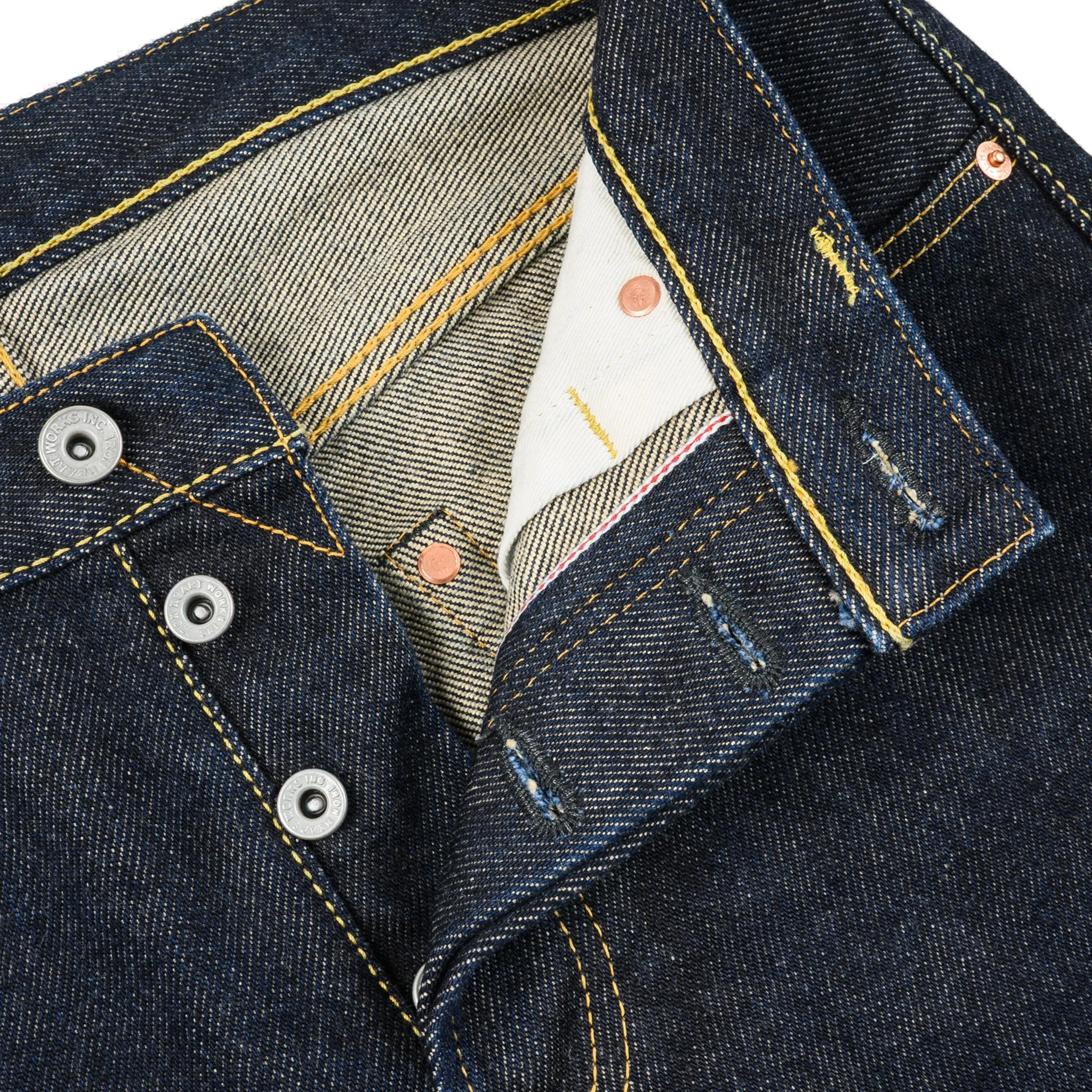 IH-555S-21 21oz Selvedge Denim Slim Cut Jeans - Indigo - Image 6