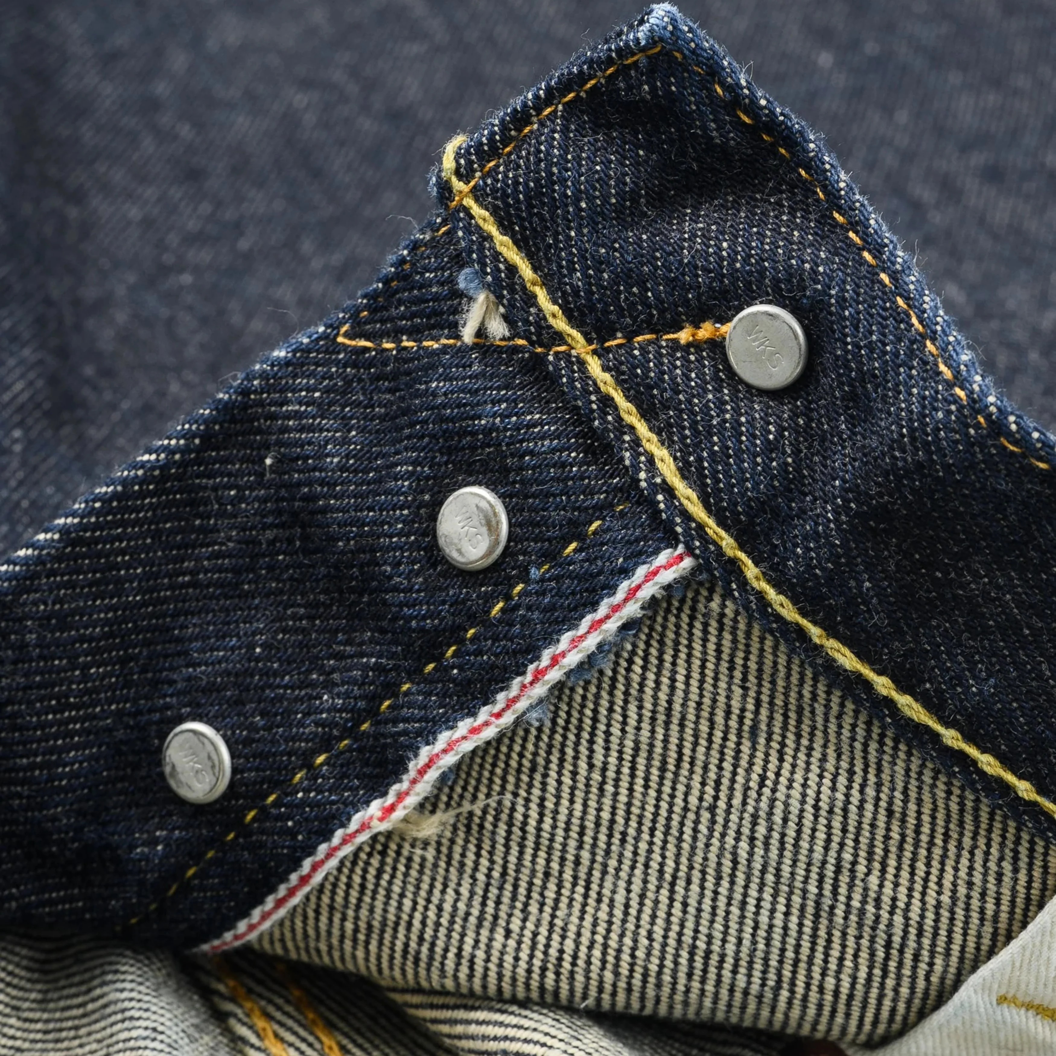 IH-555S-21 21oz Selvedge Denim Slim Cut Jeans - Indigo - Image 7