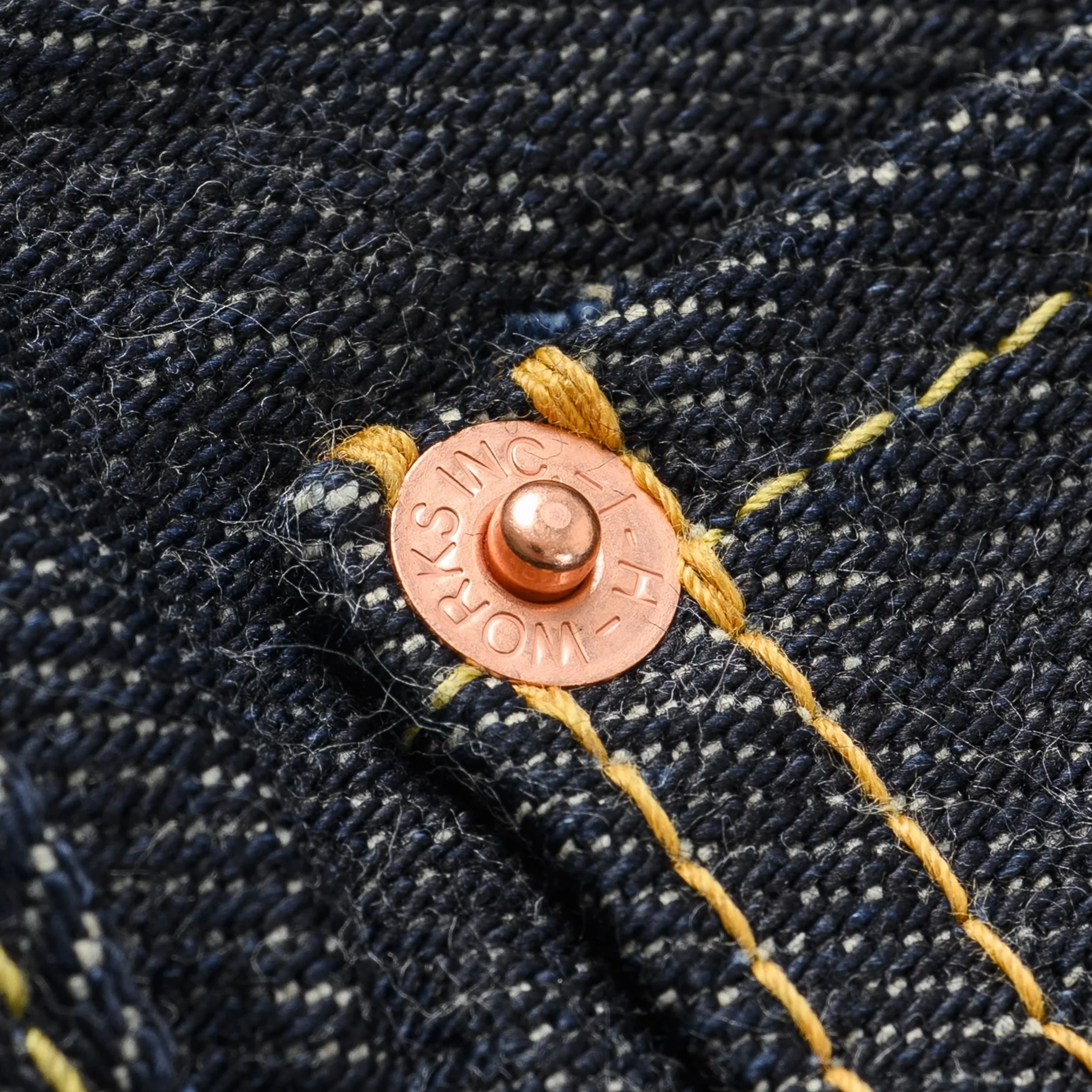 IH-555S-21 21oz Selvedge Denim Slim Cut Jeans - Indigo - Image 9