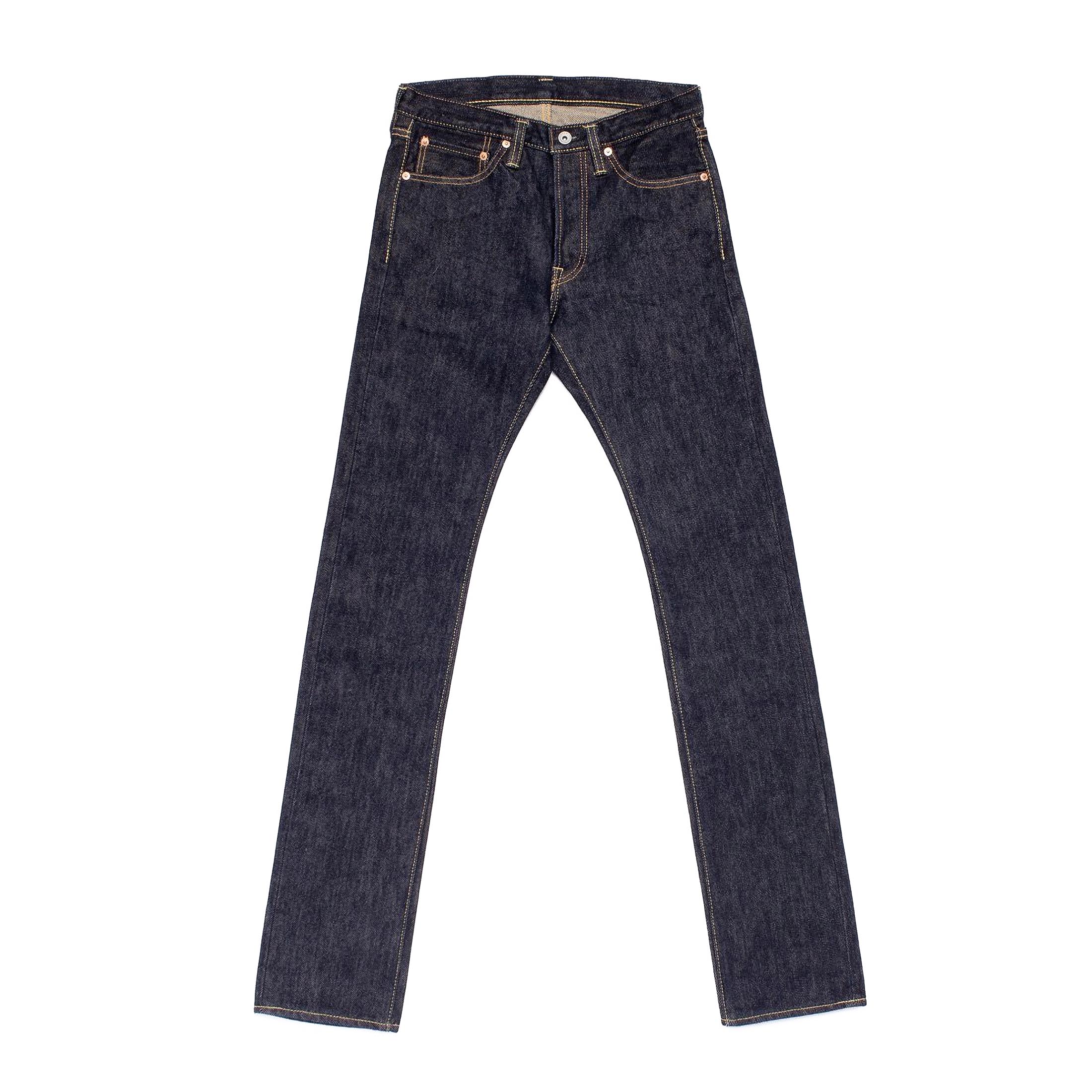 IH-555S-21-T 21oz Selvedge Denim Slim Cut Jeans (Tonal Arcs) - Indigo - Image 2