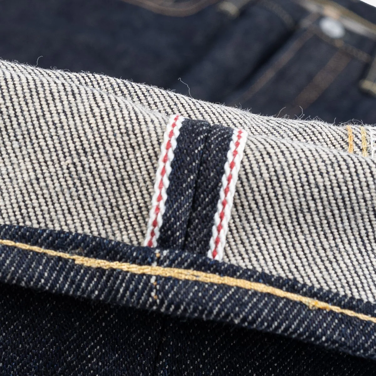 IH-555S-21-T 21oz Selvedge Denim Slim Cut Jeans (Tonal Arcs) - Indigo - Image 6