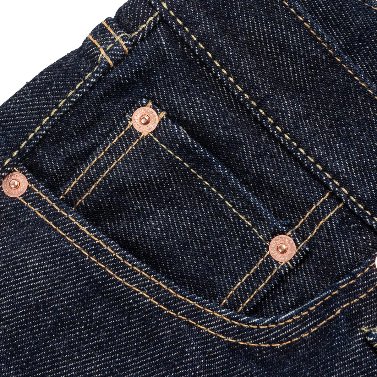 IH-555S-21-T 21oz Selvedge Denim Slim Cut Jeans (Tonal Arcs) - Indigo - Image 7