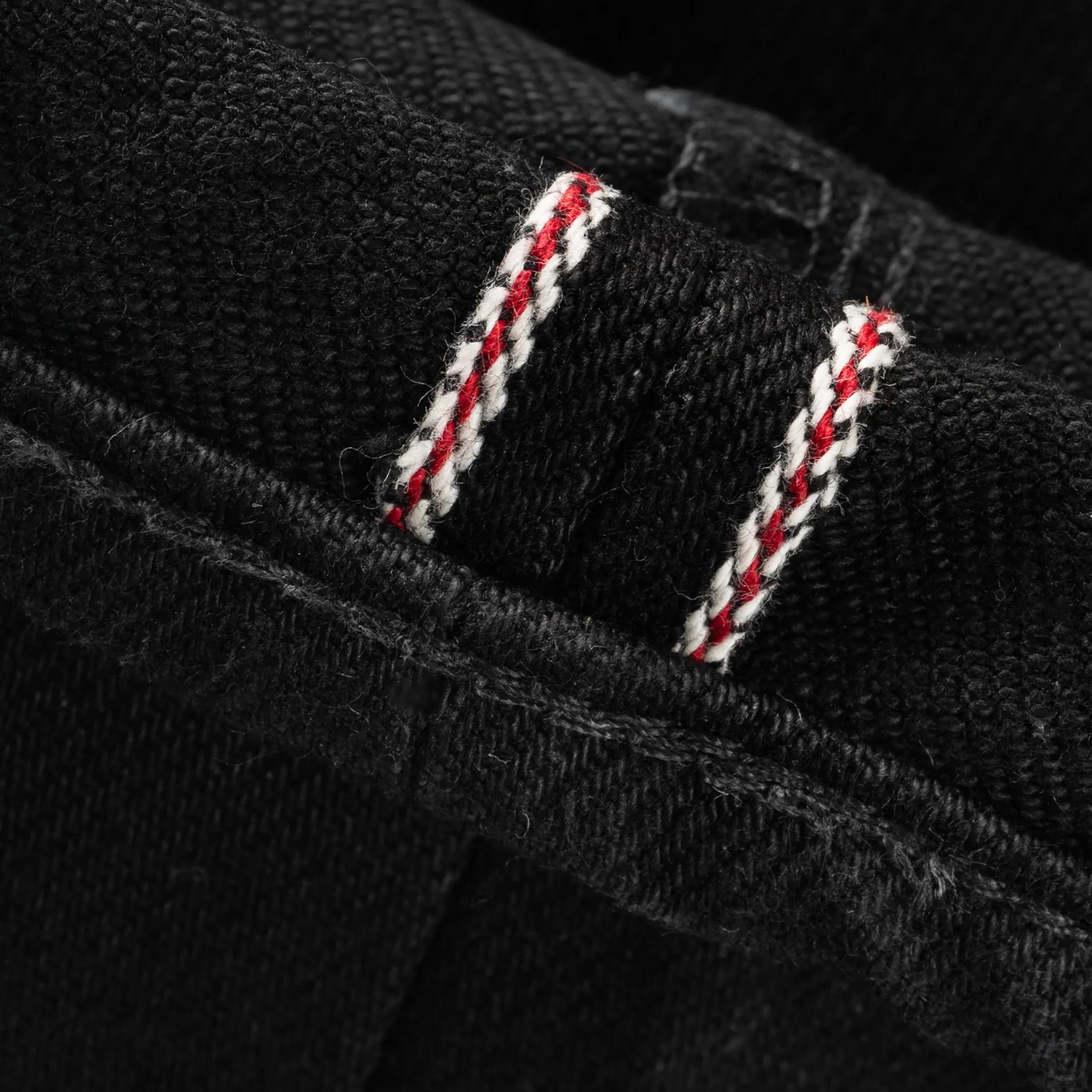 IH-634S-SBG 21oz Selvedge Denim Straight Cut Jeans - Superblack (Fades To Grey) - Image 14