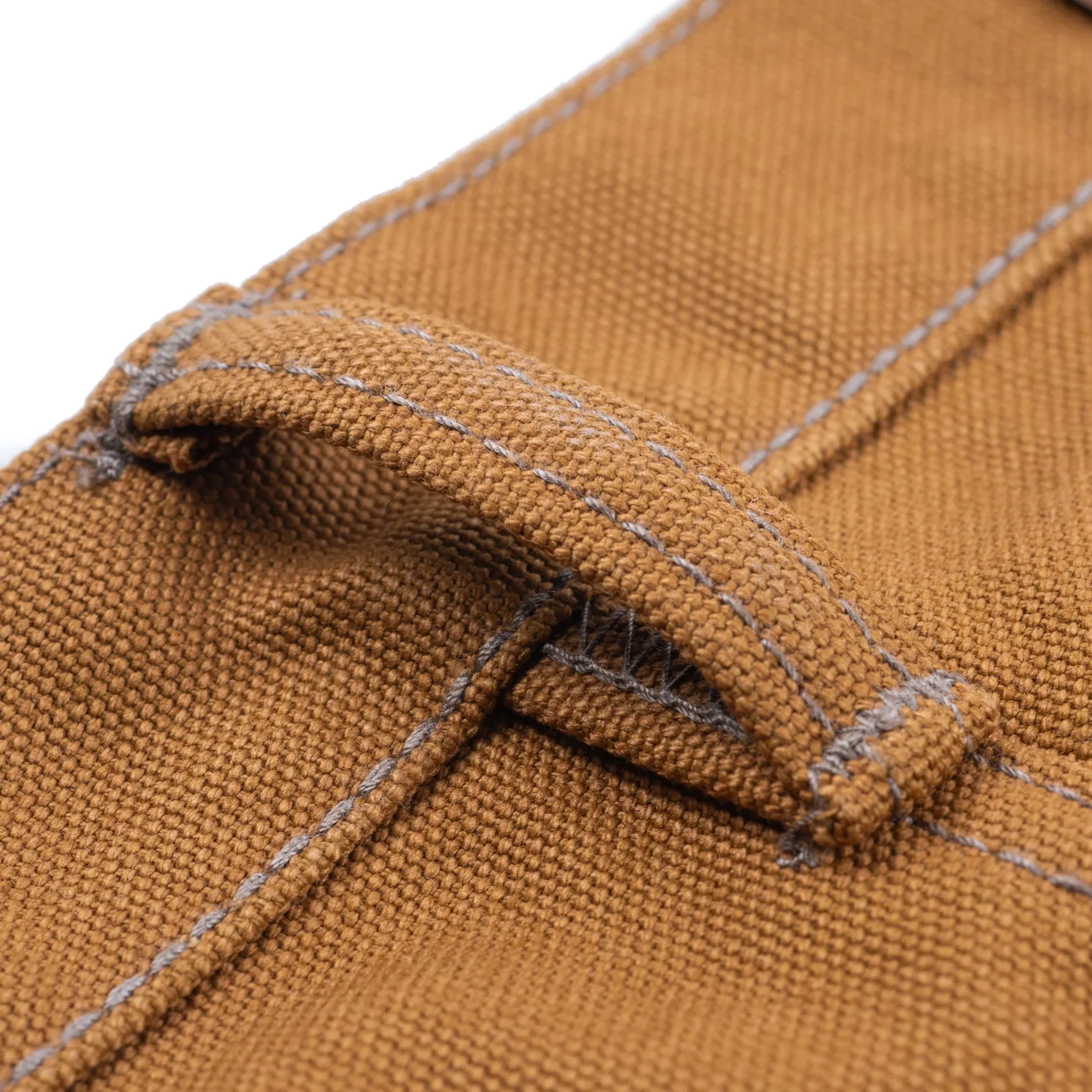 IH-666D 17oz Duck Slim Straight Cut Jeans - Brown - Image 11