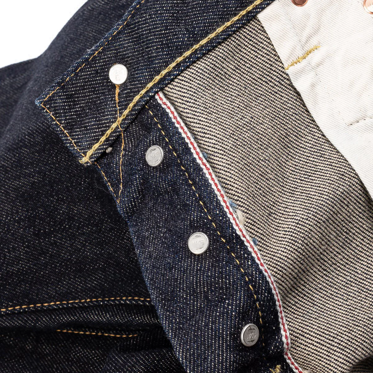 IH-666S-21 21oz Selvedge Denim Slim Straight Cut Jeans - Indigo - Image 6