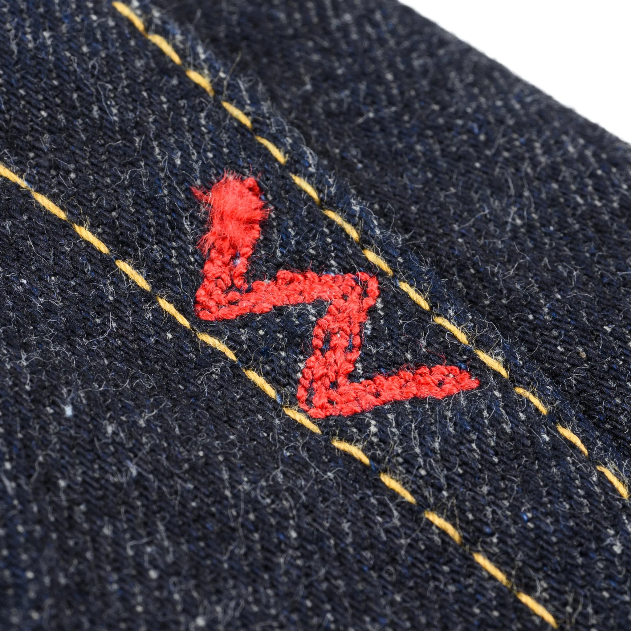 IH-777S-142 14oz Selvedge Denim Slim Tapered Cut Jeans - Indigo - Image 11