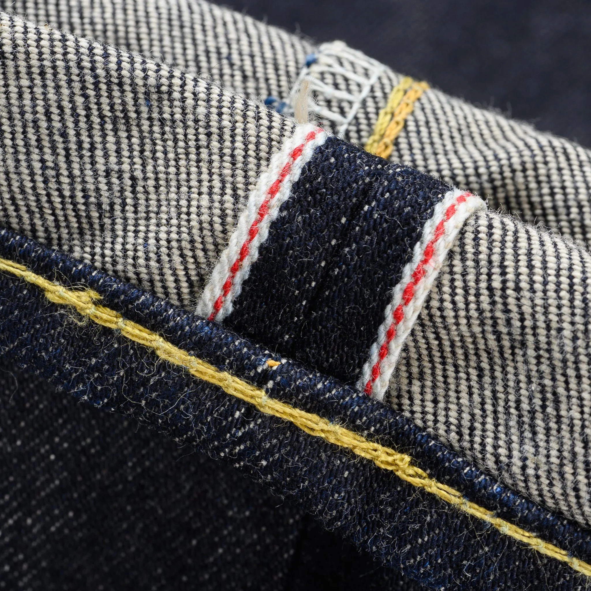 IH-777S-142 14oz Selvedge Denim Slim Tapered Cut Jeans - Indigo - Image 14