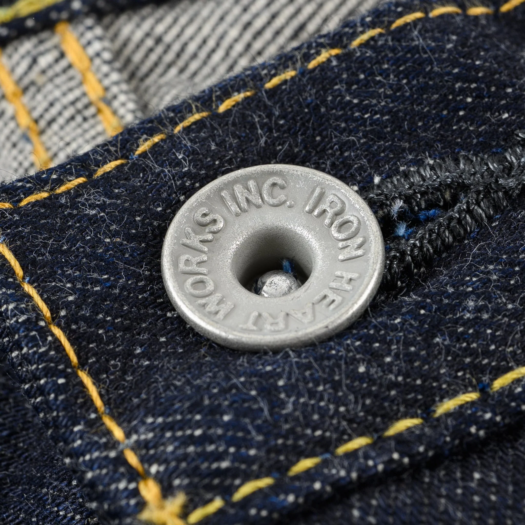 IH-777S-142 14oz Selvedge Denim Slim Tapered Cut Jeans - Indigo - Image 8