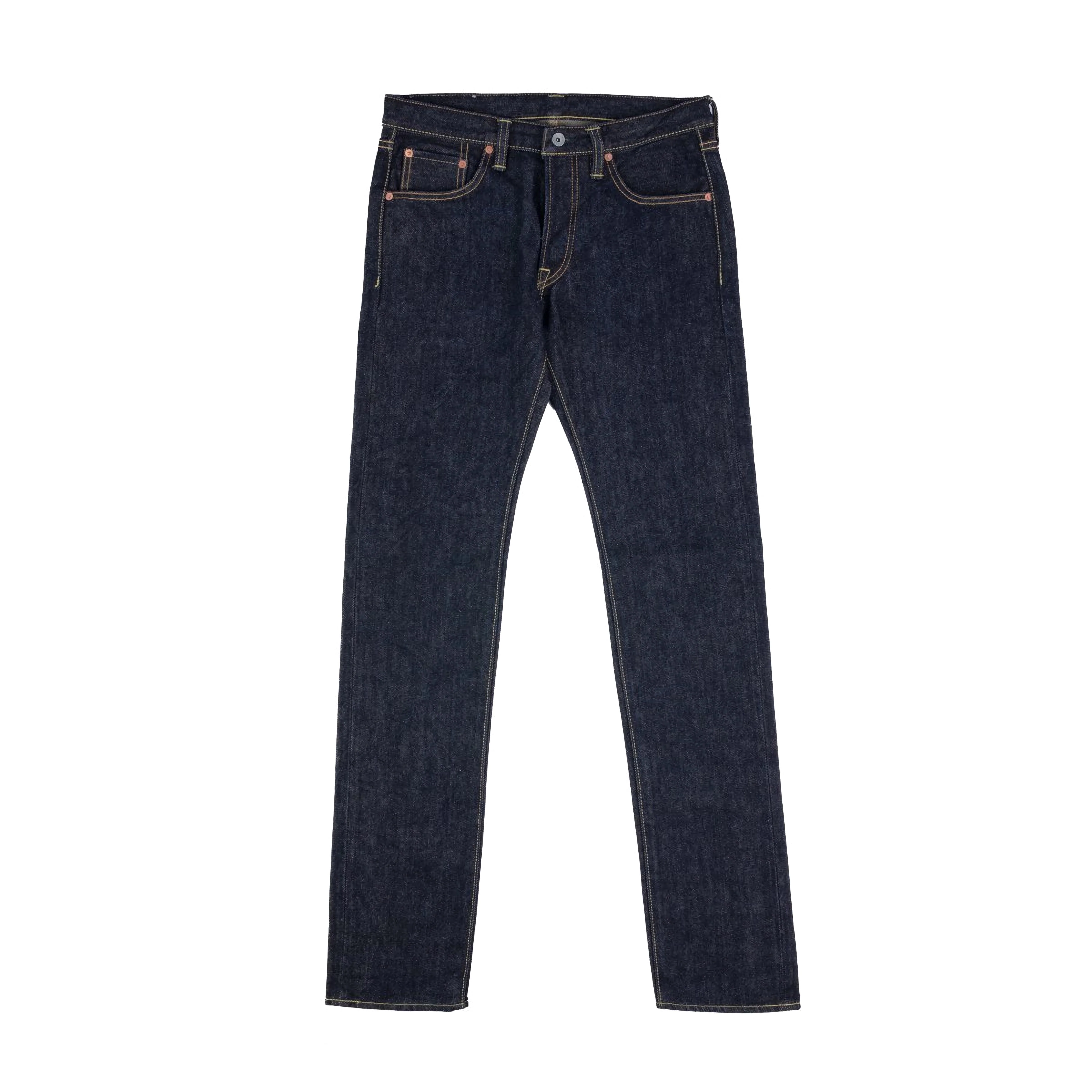 IH-777S 21oz Selvedge Denim Slim Tapered Cut Jeans - Indigo - Image 2