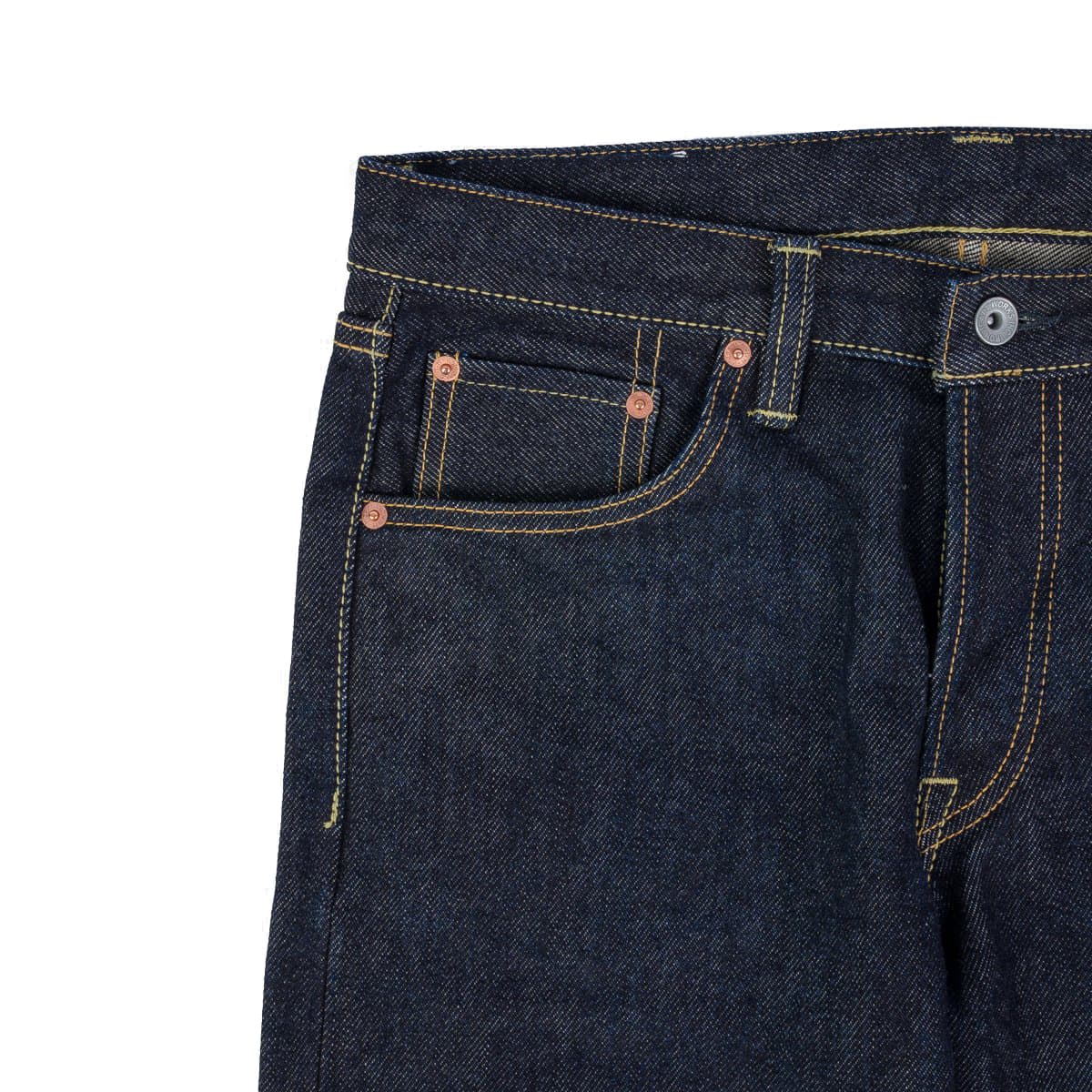 IH-777S 21oz Selvedge Denim Slim Tapered Cut Jeans - Indigo - Image 4