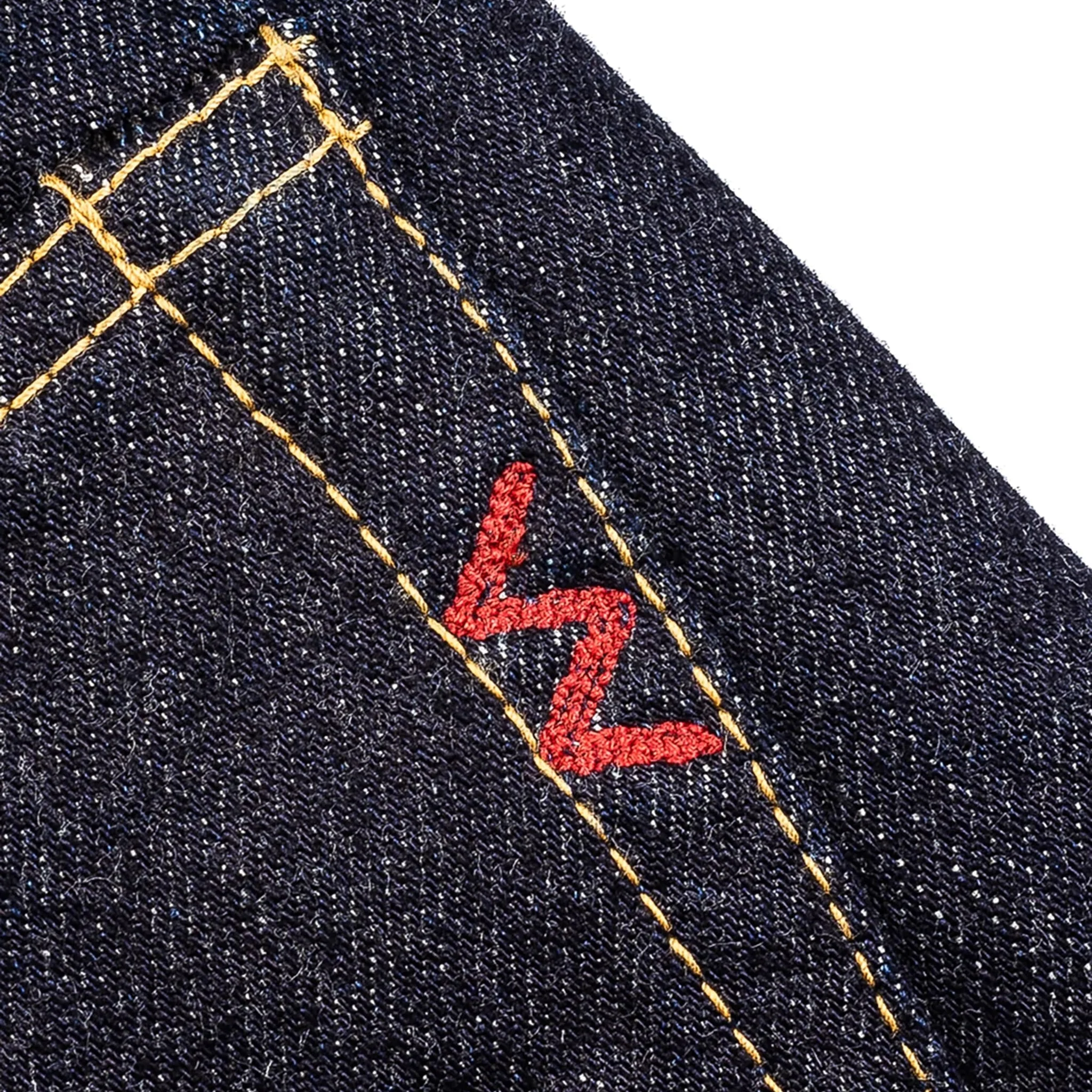 IH-888S-142 14oz Selvedge Denim Medium/High Rise Tapered Cut Jeans - Indigo - Image 10