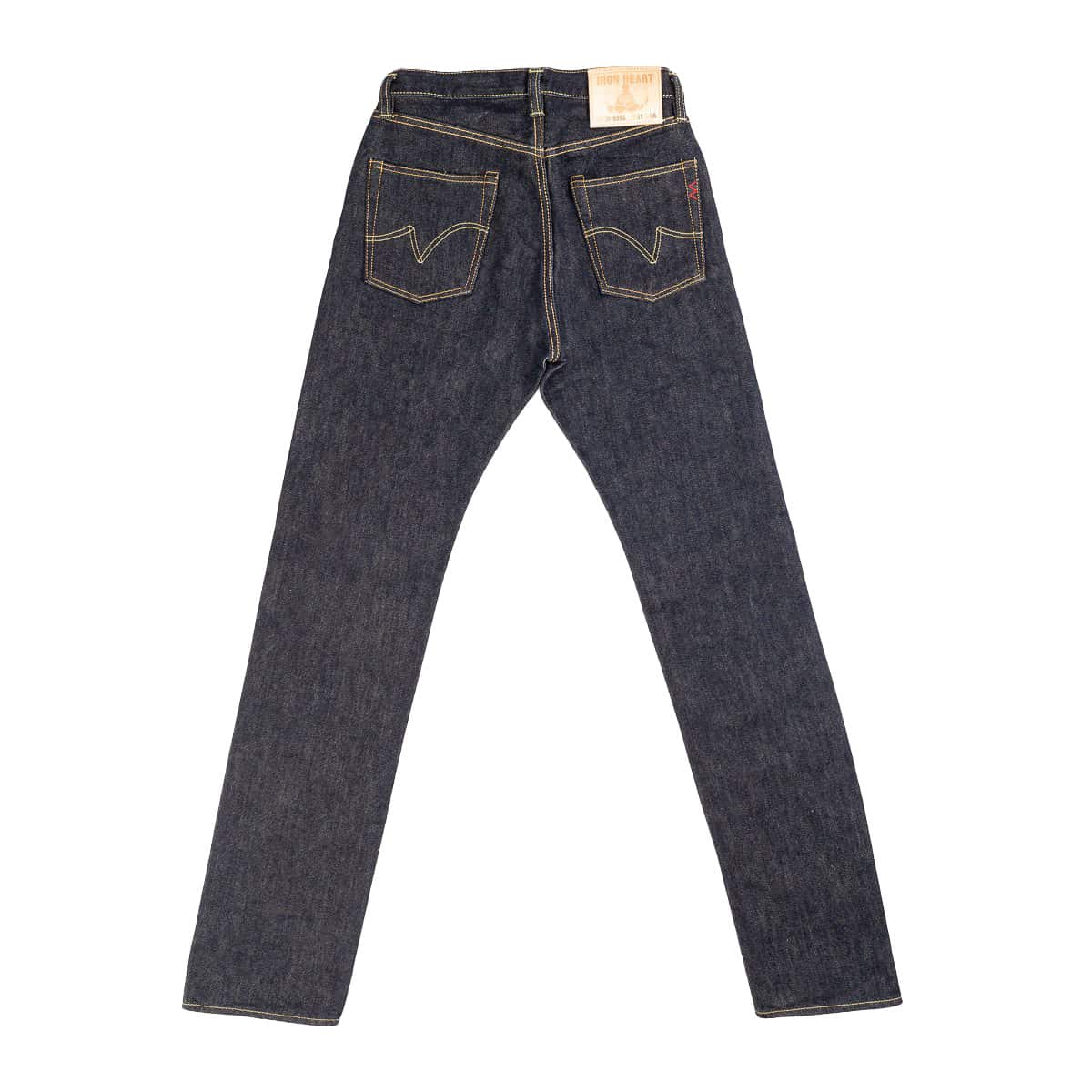 IH-888S-21 21oz Selvedge Denim Medium/High Rise Tapered Cut Jeans - Indigo - Image 3
