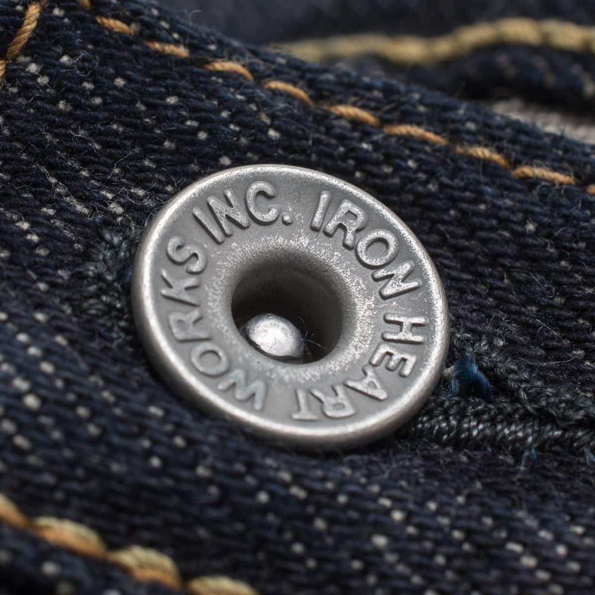 IH-888S-21 21oz Selvedge Denim Medium/High Rise Tapered Cut Jeans - Indigo - Image 7