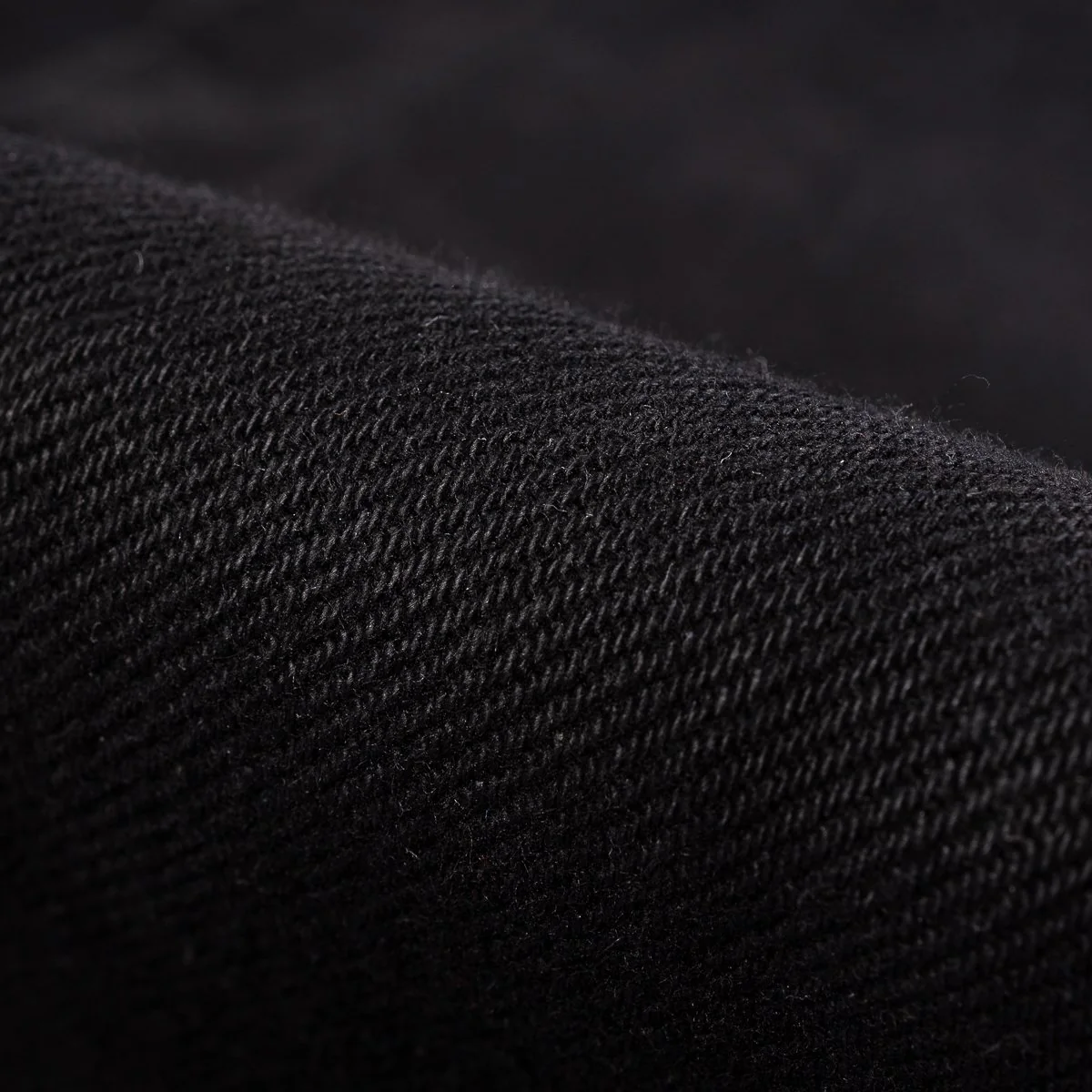 IH-888S-SBG 21oz Selvedge Denim Medium High Rise Tapered Cut Jeans - Superblack Fades To Grey - Image 9