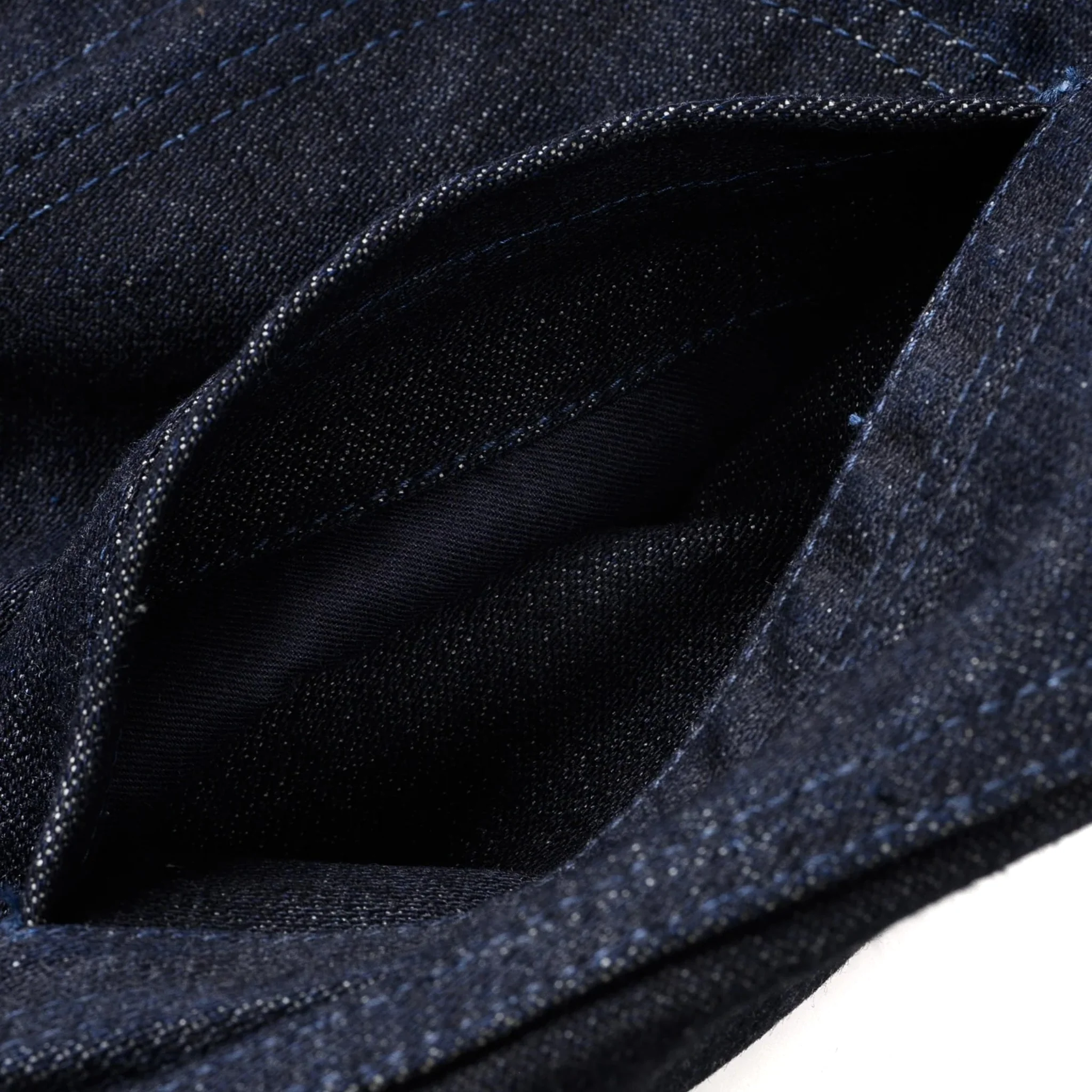IHJ-122-IND 14oz Broken Twill Selvedge Denim Work Jacket - Indigo - Image 12