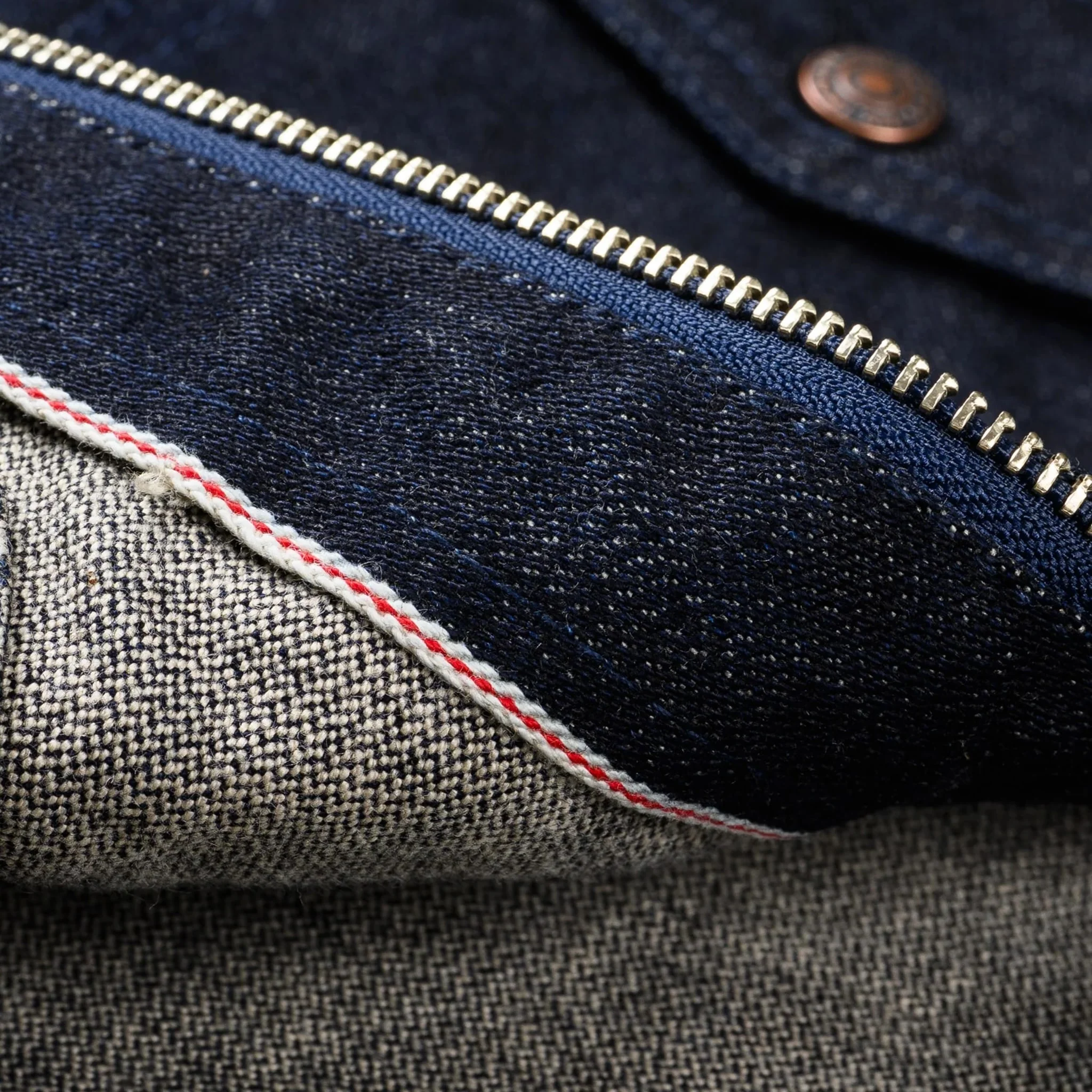 IHJ-122-IND 14oz Broken Twill Selvedge Denim Work Jacket - Indigo - Image 14