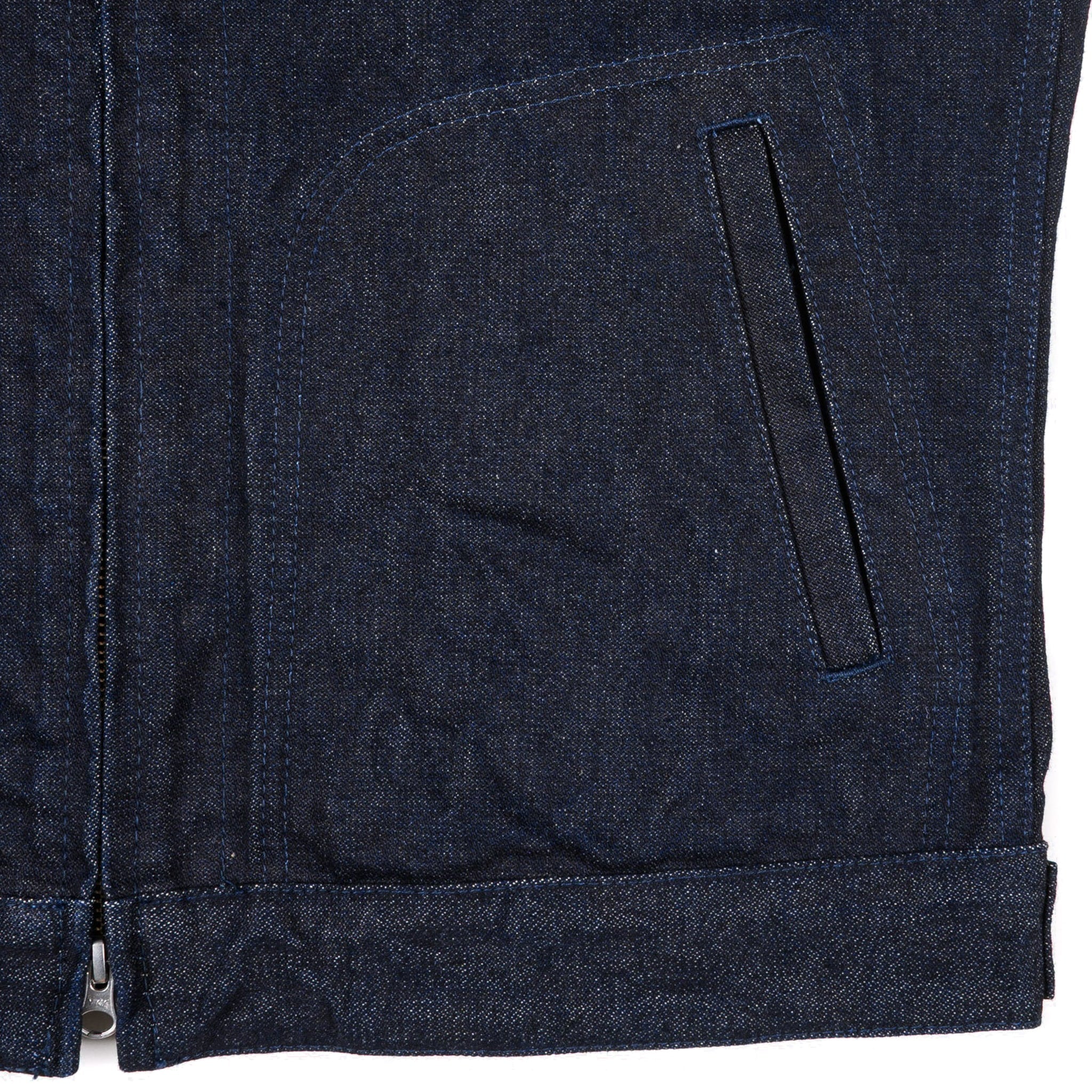 IHJ-122-IND 14oz Broken Twill Selvedge Denim Work Jacket - Indigo - Image 6
