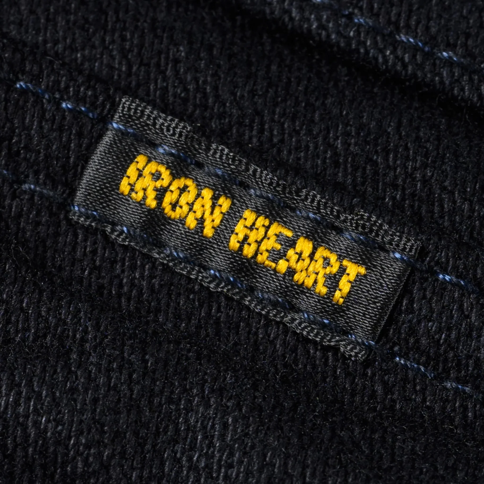 IHJ-123-OD 14oz Broken Twill Selvedge Denim Work Jacket - Indigo Overdyed Black - Image 10