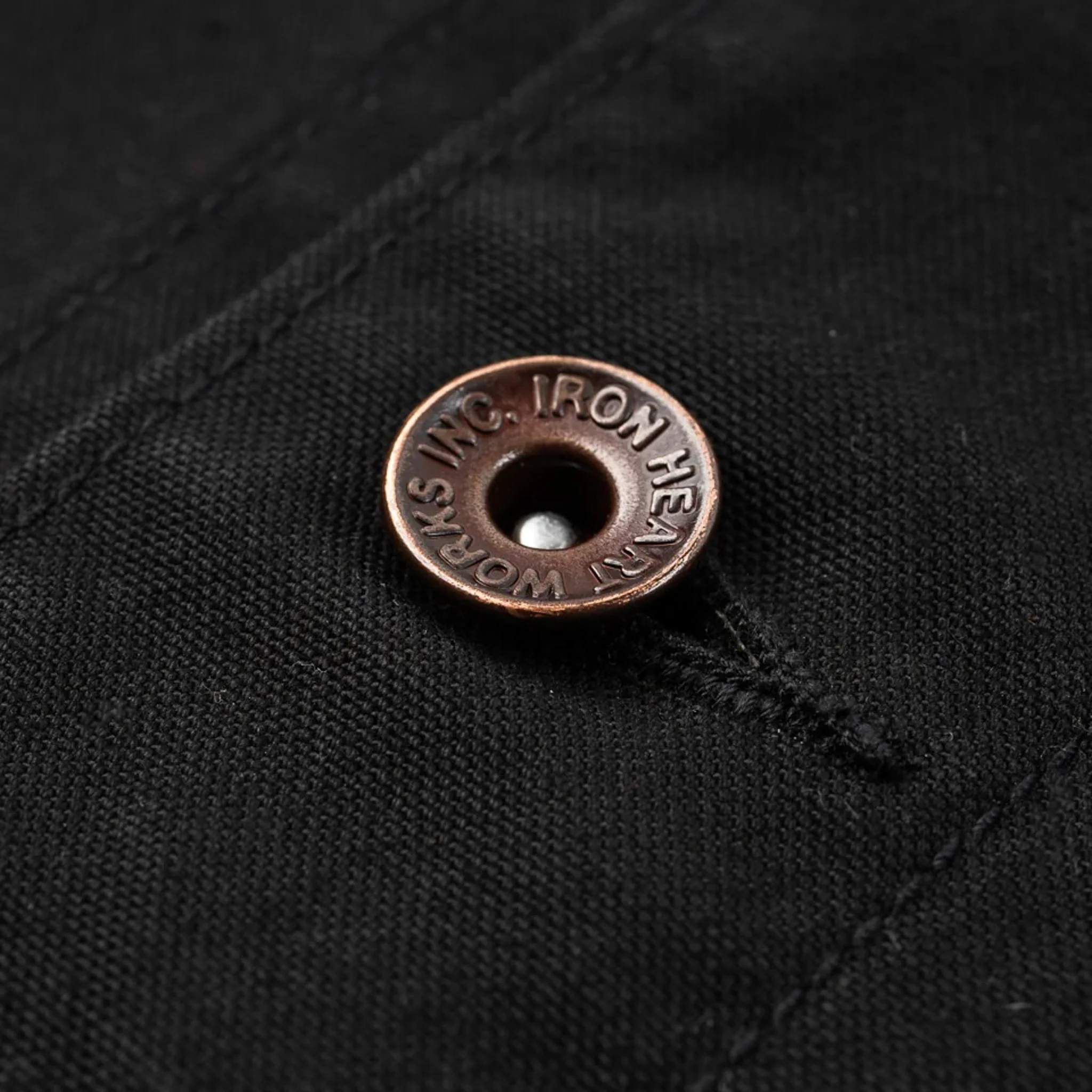 IHJ-148-BLK 10oz Kurashikizome® Organic Cotton Duck Chore Jacket - Black - Image 12