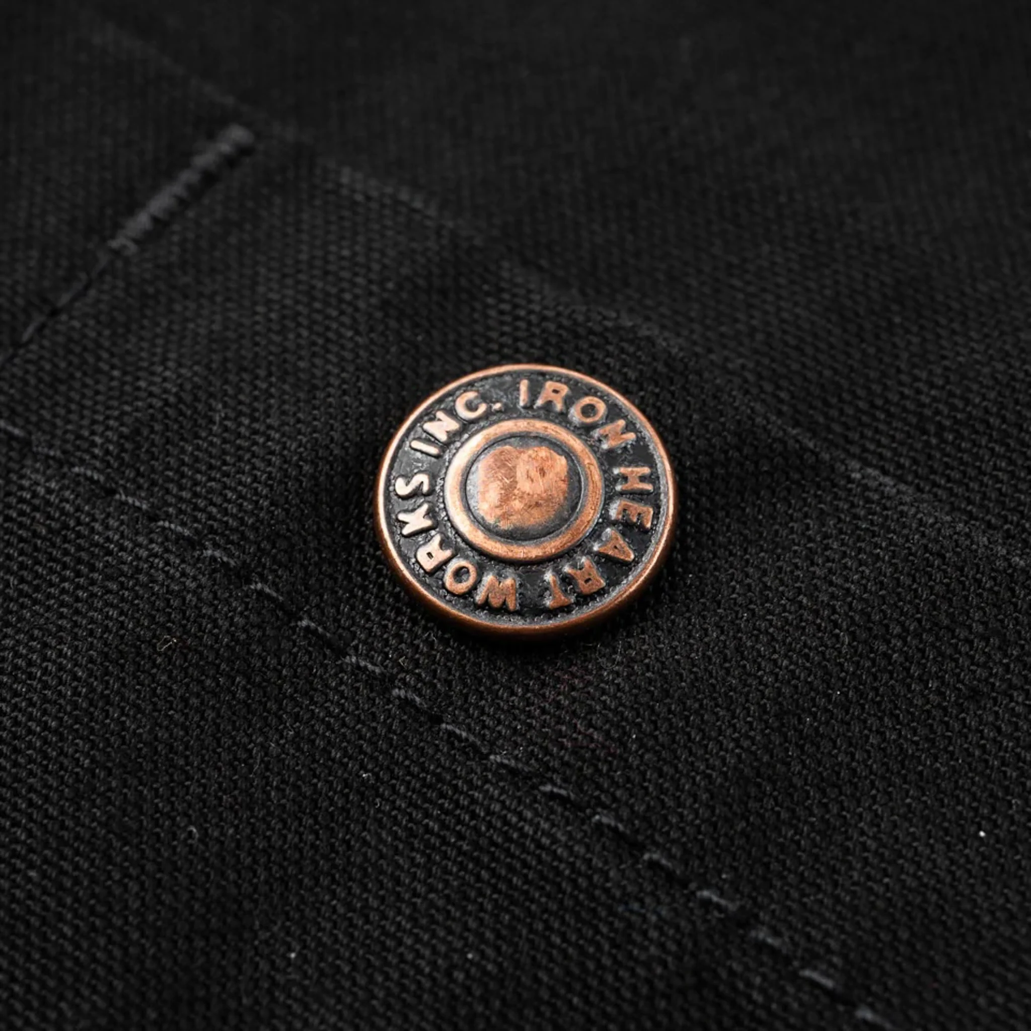IHJ-148-BLK 10oz Kurashikizome® Organic Cotton Duck Chore Jacket - Black - Image 13