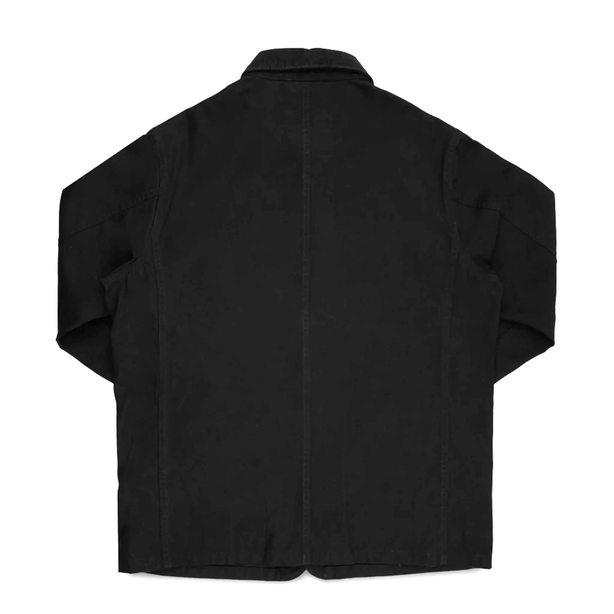 IHJ-148-BLK 10oz Kurashikizome® Organic Cotton Duck Chore Jacket - Black - Image 2