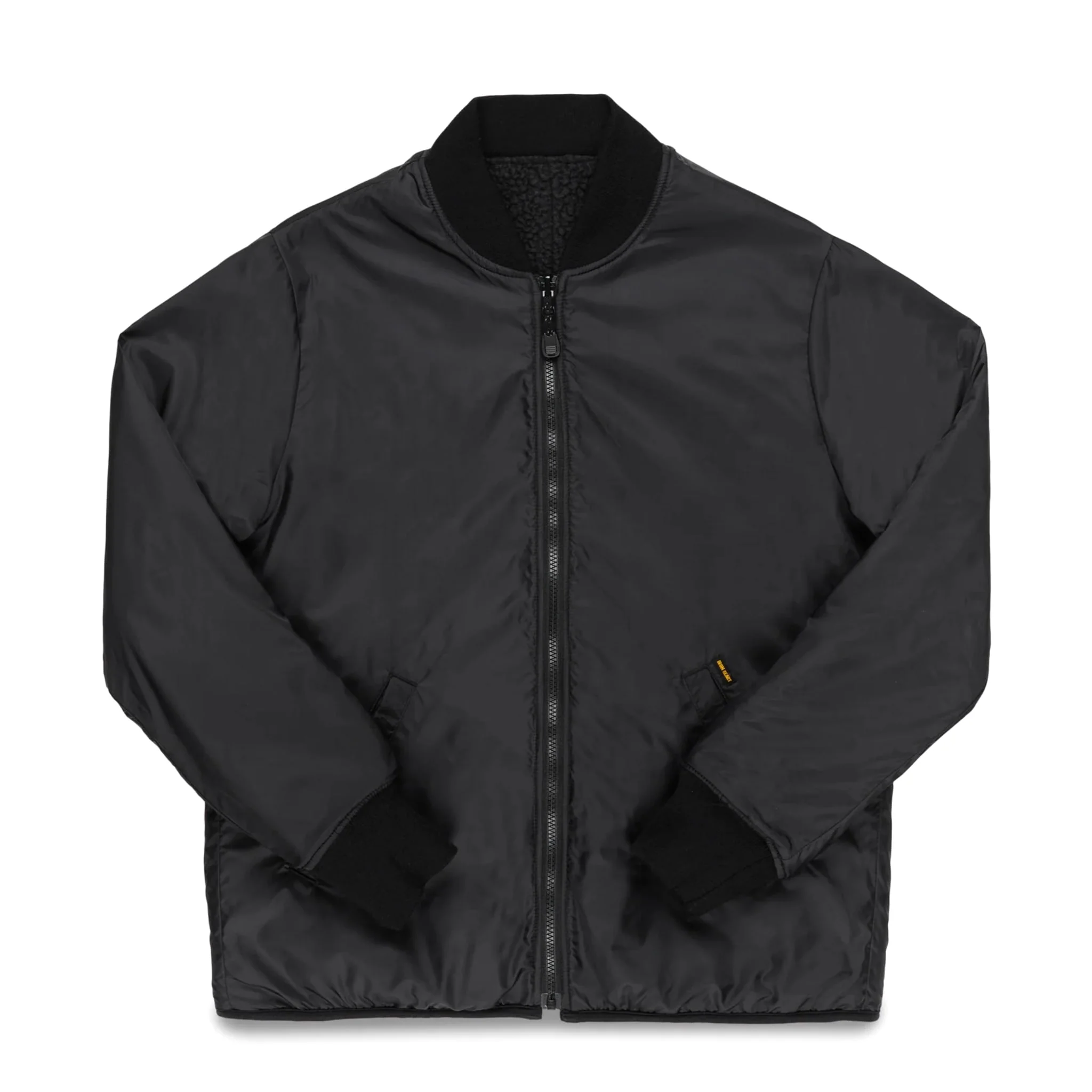 IHJ-157-BLK Reversible Fleece Jacket - Black