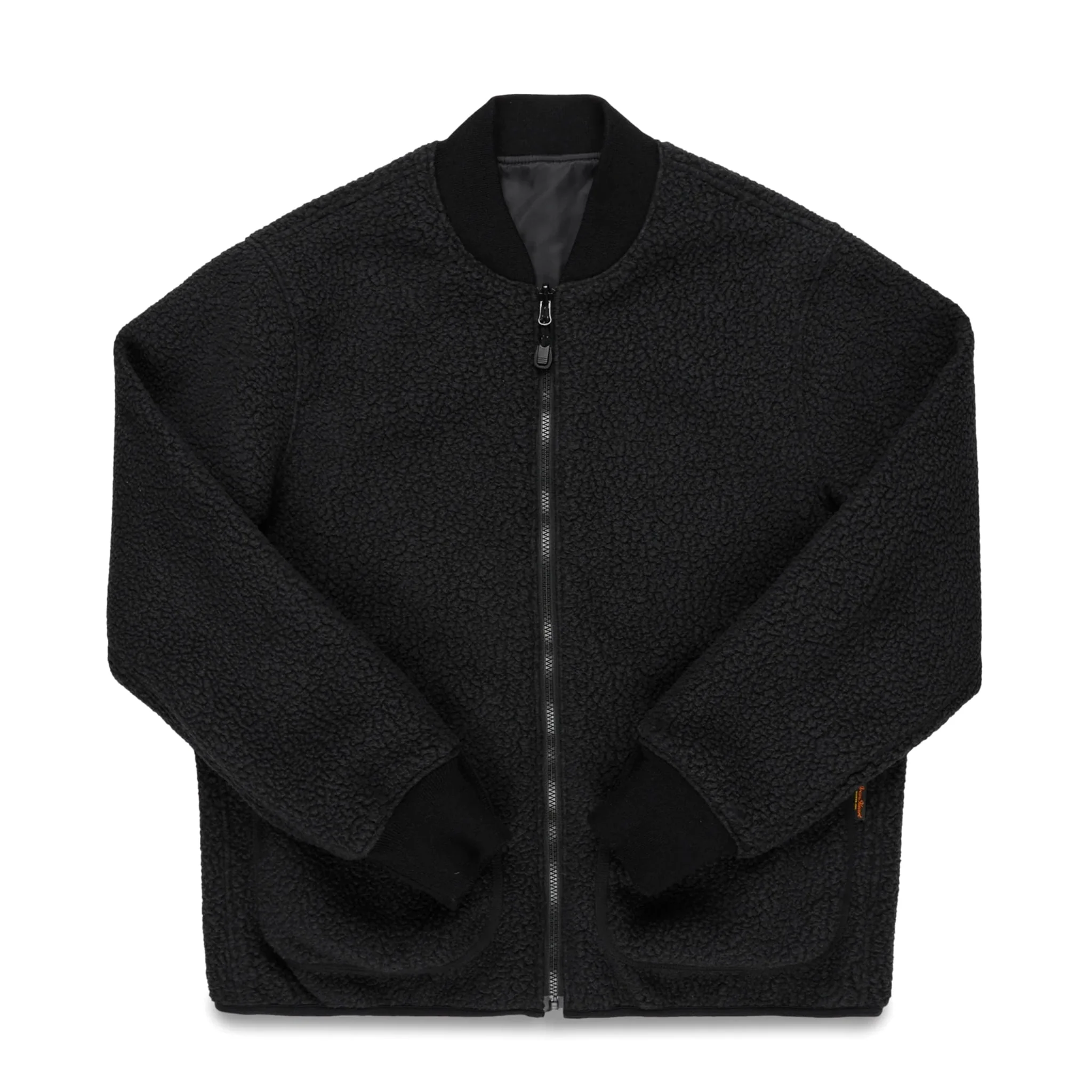 IHJ-157-BLK Reversible Fleece Jacket - Black - Image 10