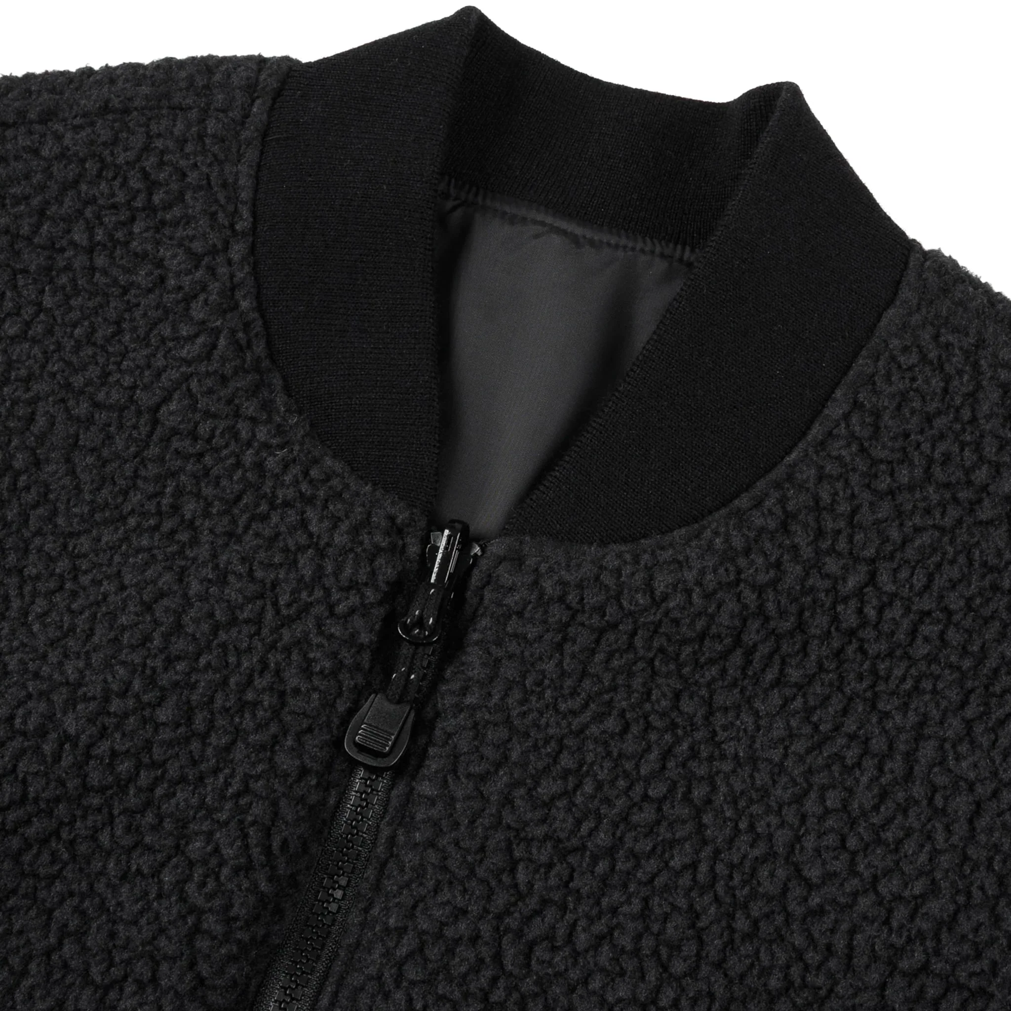 IHJ-157-BLK Reversible Fleece Jacket - Black - Image 12