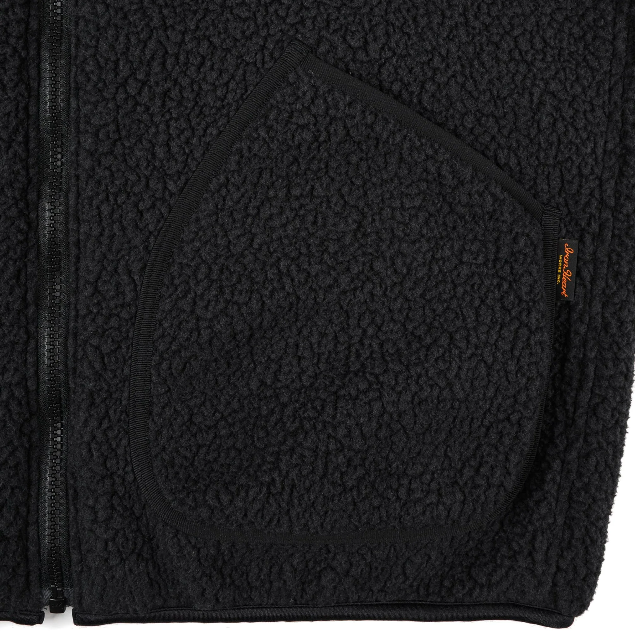 IHJ-157-BLK Reversible Fleece Jacket - Black - Image 15