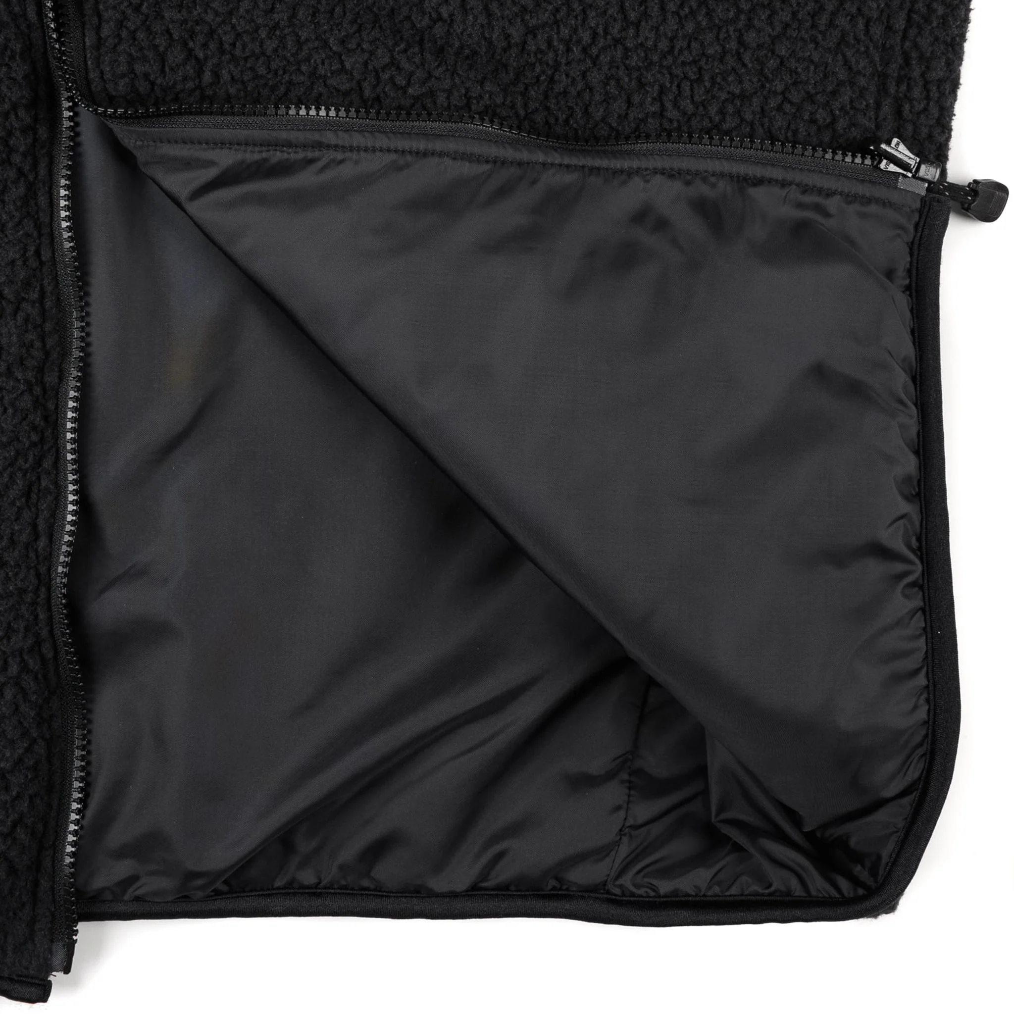 IHJ-157-BLK Reversible Fleece Jacket - Black - Image 16