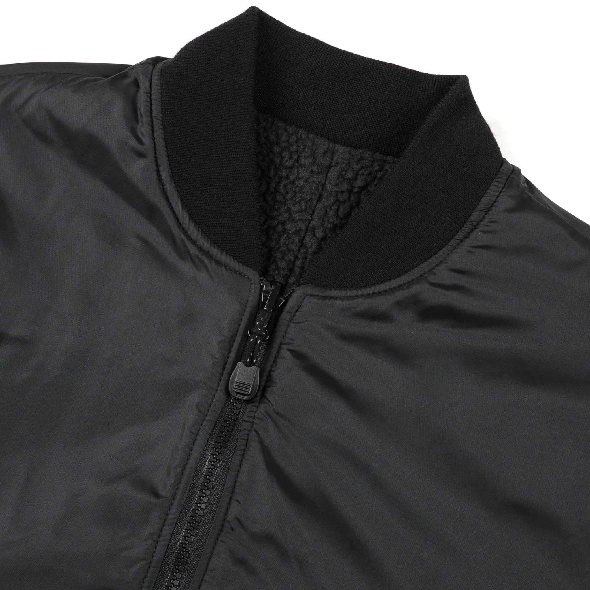 IHJ-157-BLK Reversible Fleece Jacket - Black - Image 3