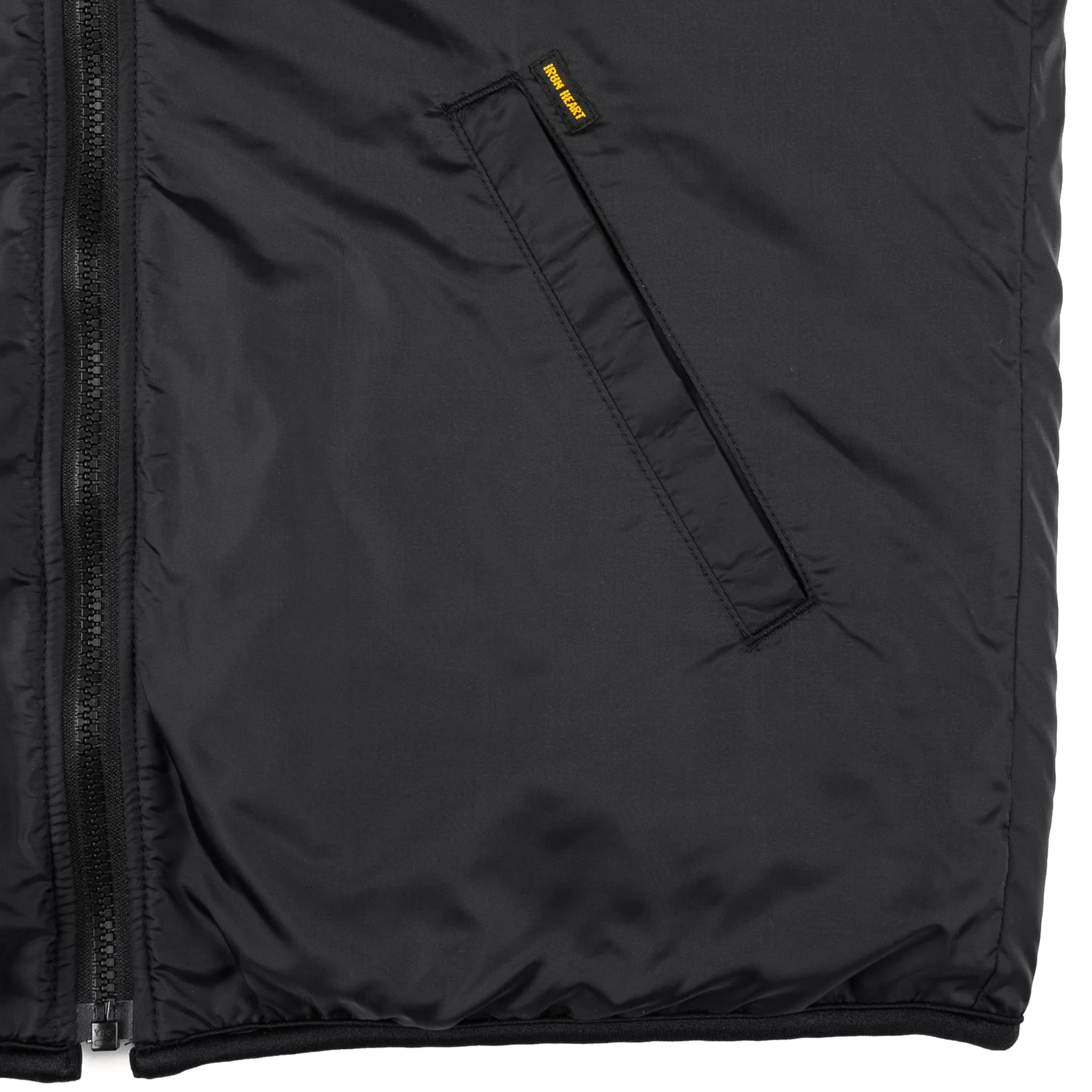 IHJ-157-BLK Reversible Fleece Jacket - Black - Image 6