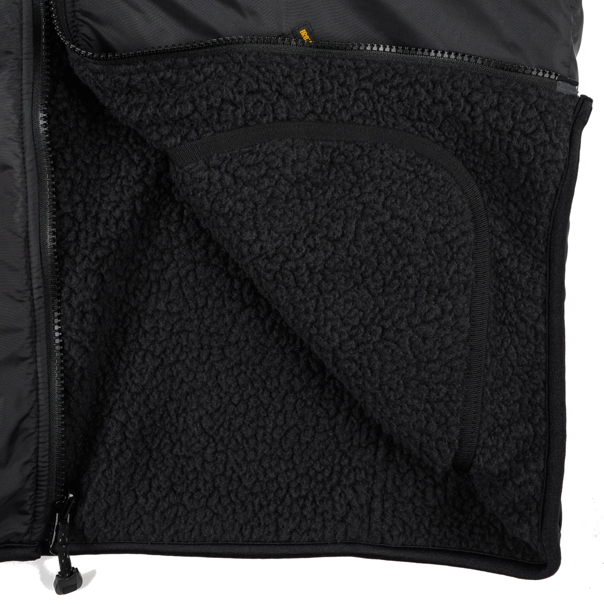 IHJ-157-BLK Reversible Fleece Jacket - Black - Image 7