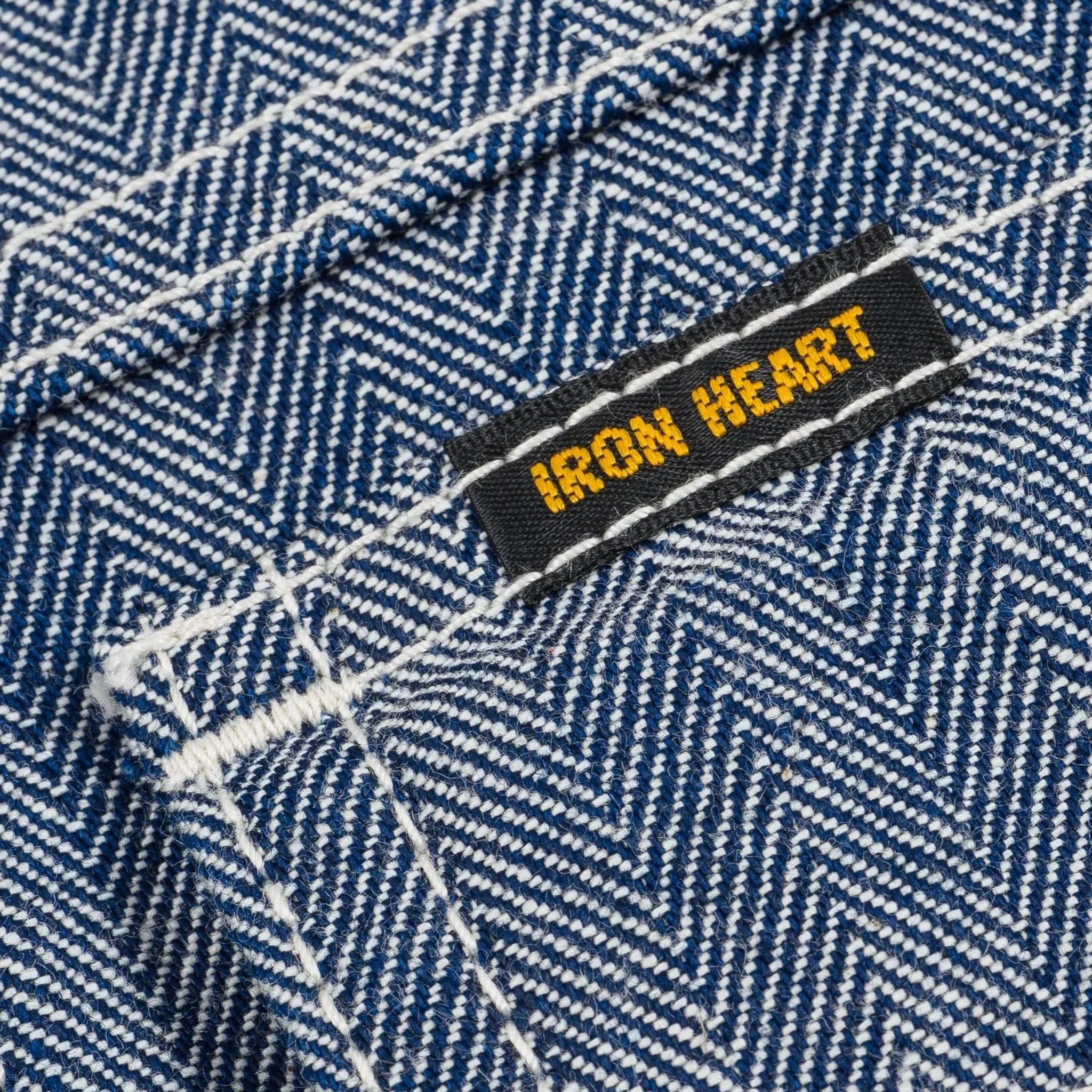 IHJ-164-IND 10.5oz Herringbone Work Jacket - Indigo - Image 5