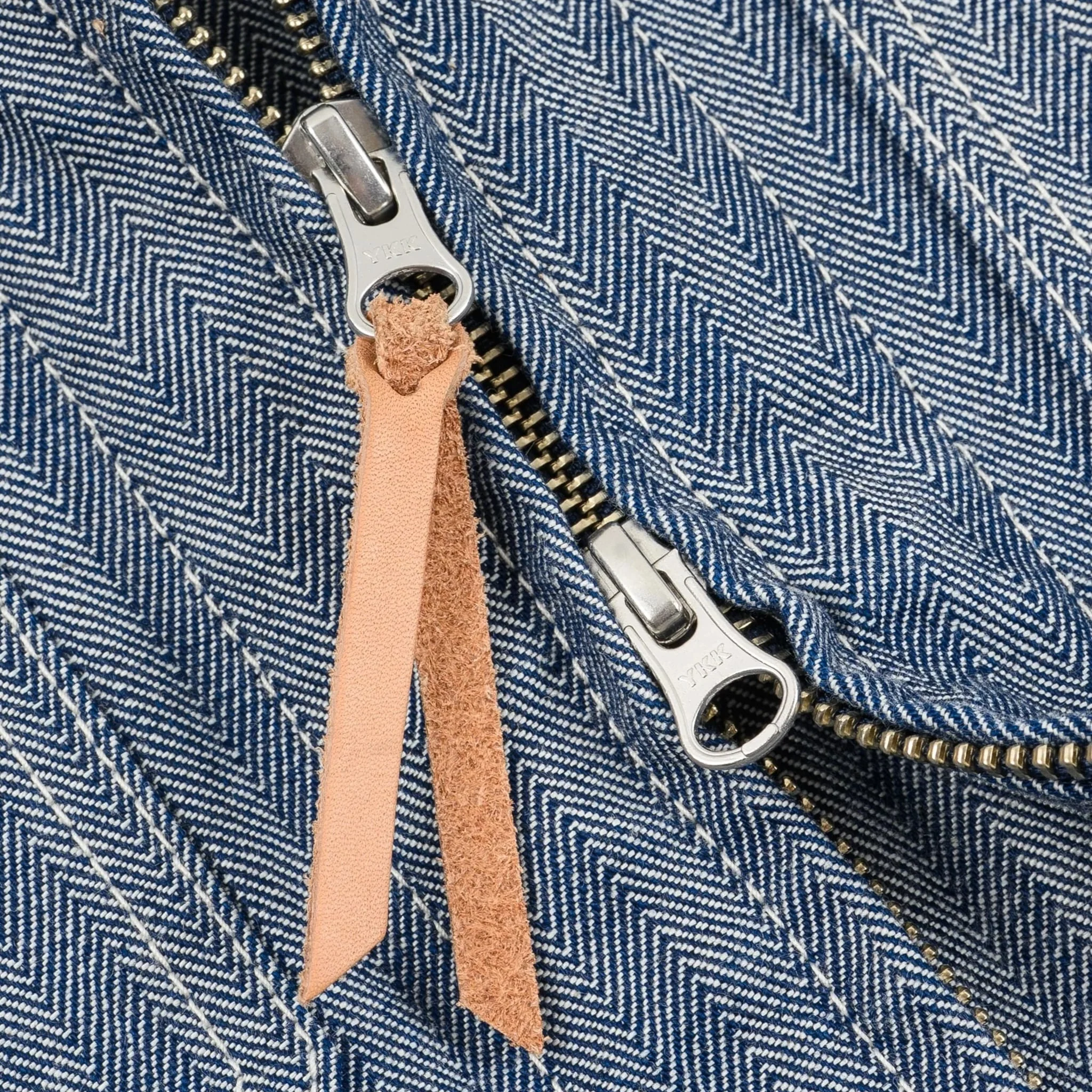 IHJ-164-IND 10.5oz Herringbone Work Jacket - Indigo - Image 7