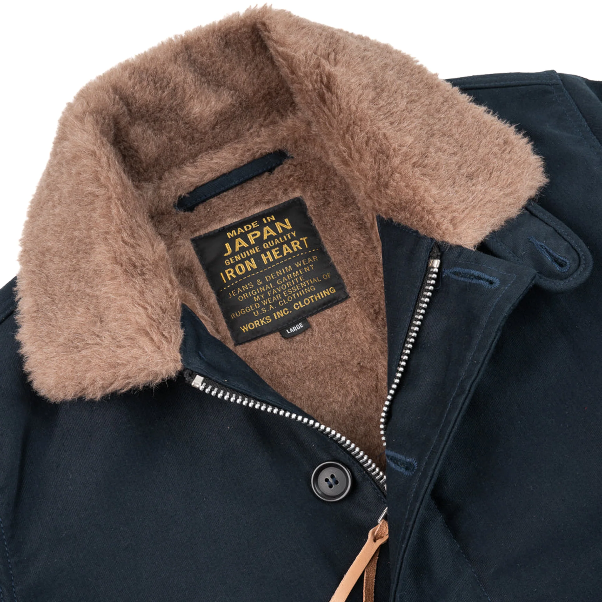 IHM-35-NAV Whipcord N1 Deck Jacket - Navy - Image 6