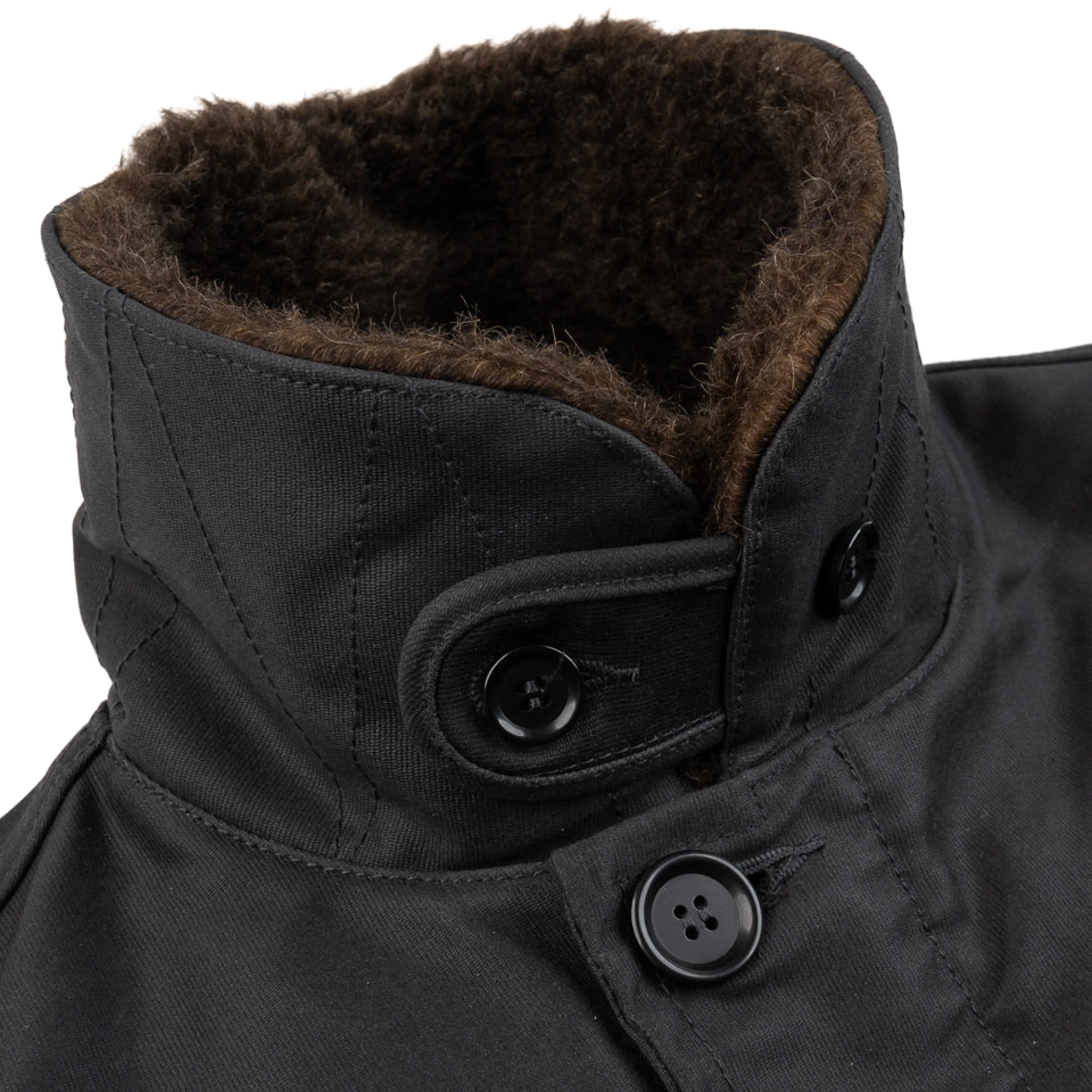 IHM-37-BLK (FW25) Oiled Whipcord N1 Deck Jacket - Black - Image 4