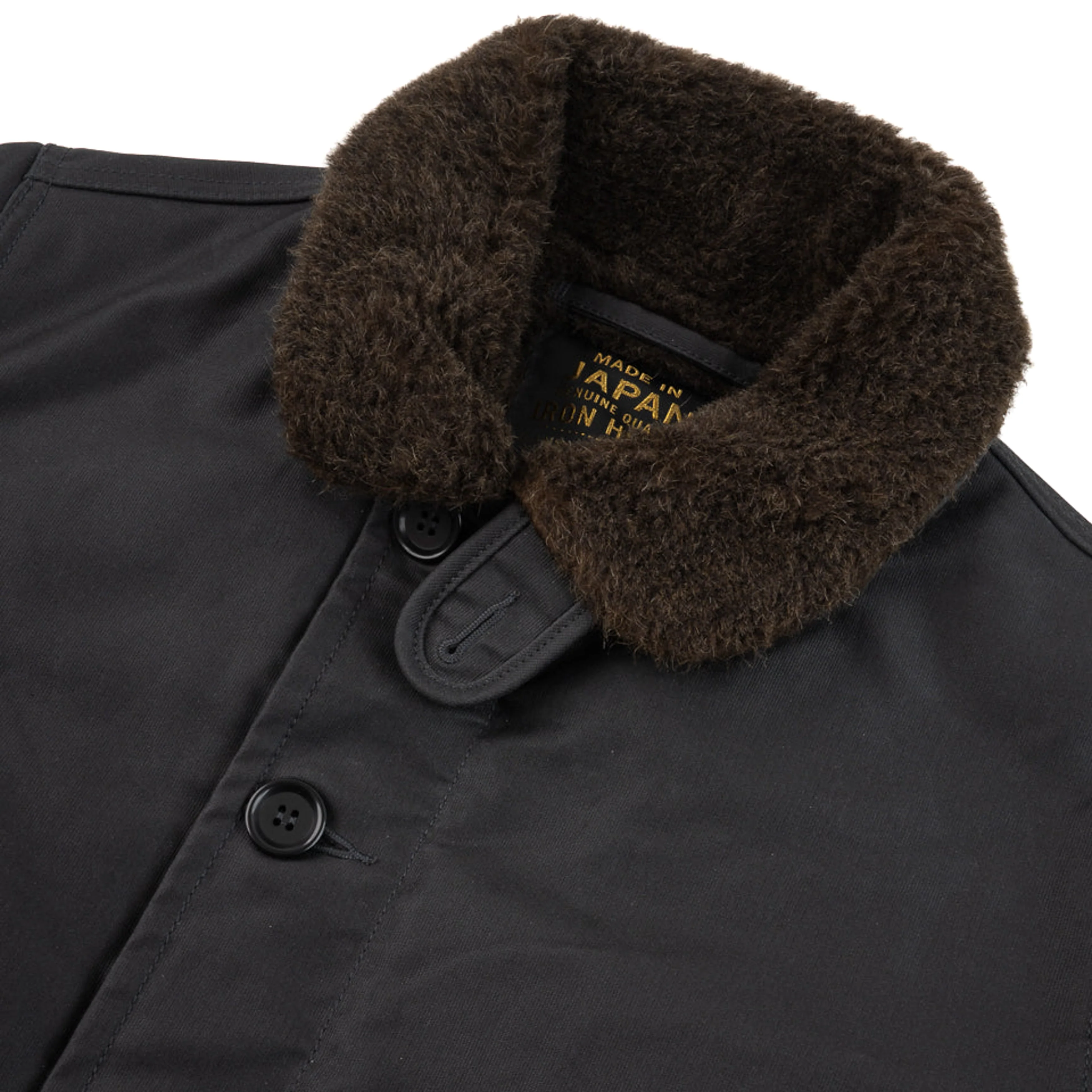 IHM-37-BLK (FW25) Oiled Whipcord N1 Deck Jacket - Black - Image 6