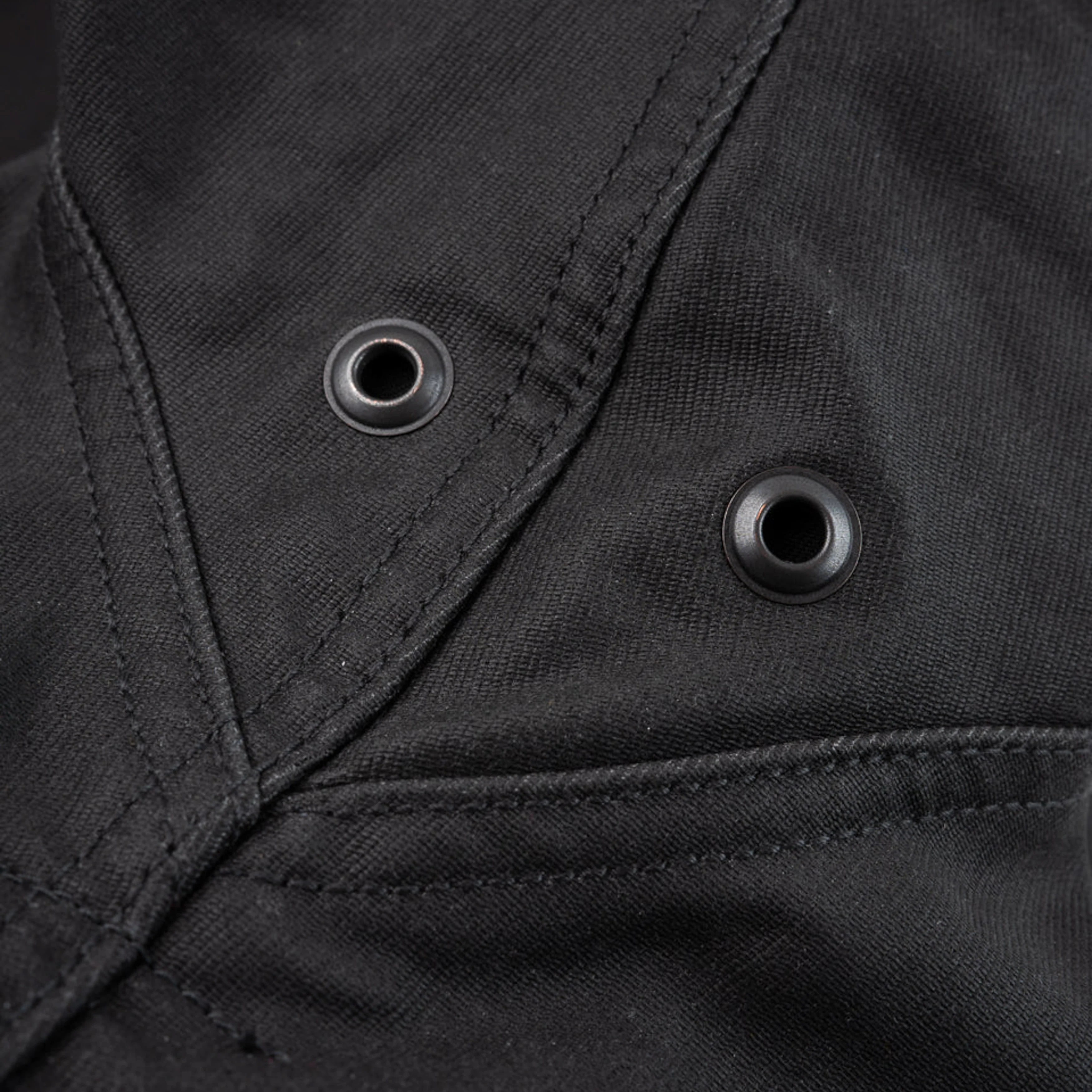 IHM-37-BLK (FW25) Oiled Whipcord N1 Deck Jacket - Black - Image 9