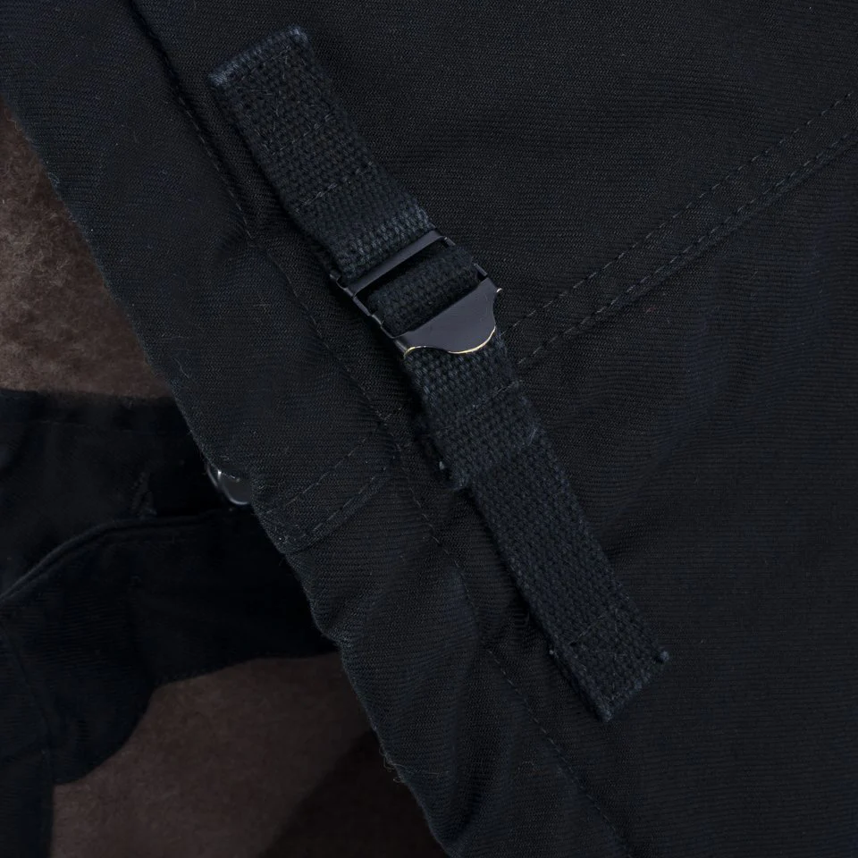 IHM-39-BLK Military Serge A2 Deck Jacket - Black - Image 10