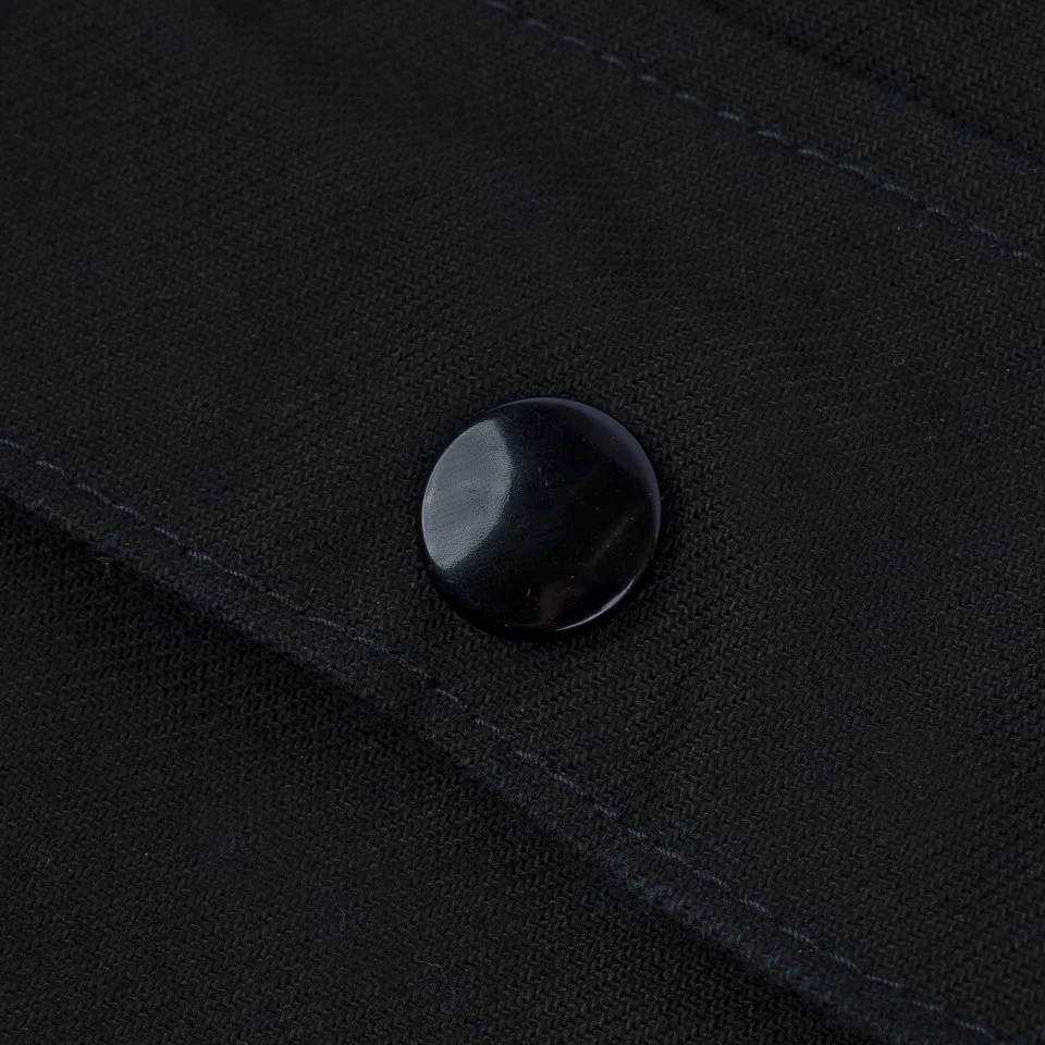 IHM-39-BLK Military Serge A2 Deck Jacket - Black - Image 11